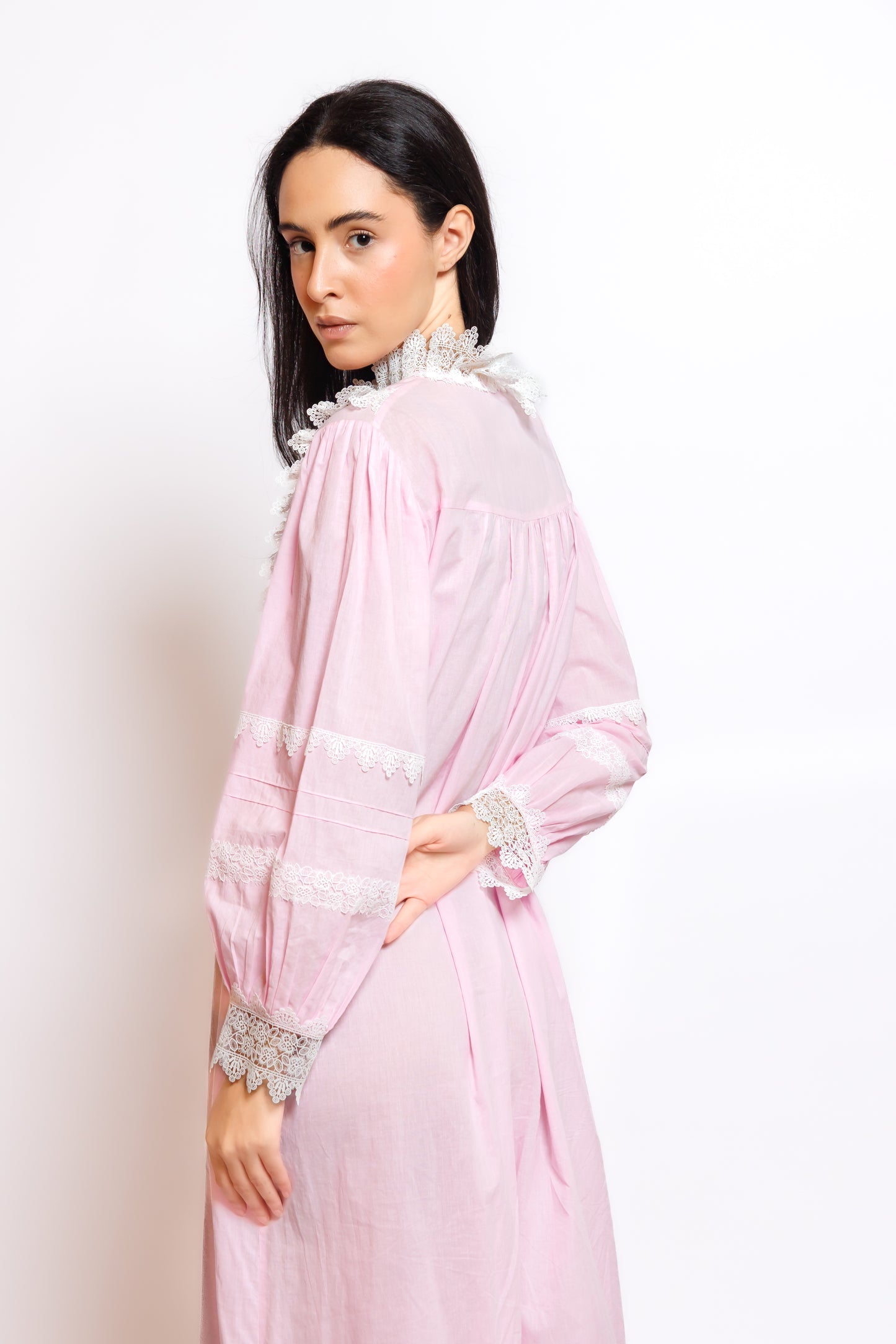 COTTON W/EMBROIDERY & LACE