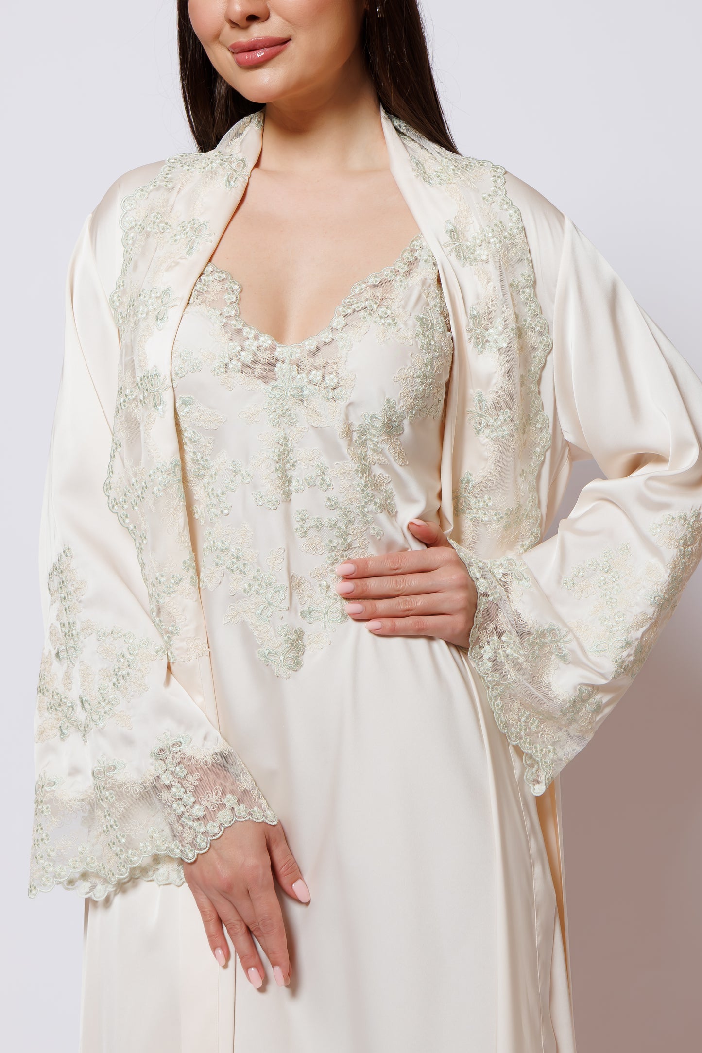 PURE SILK NIGHTY AND ROBE