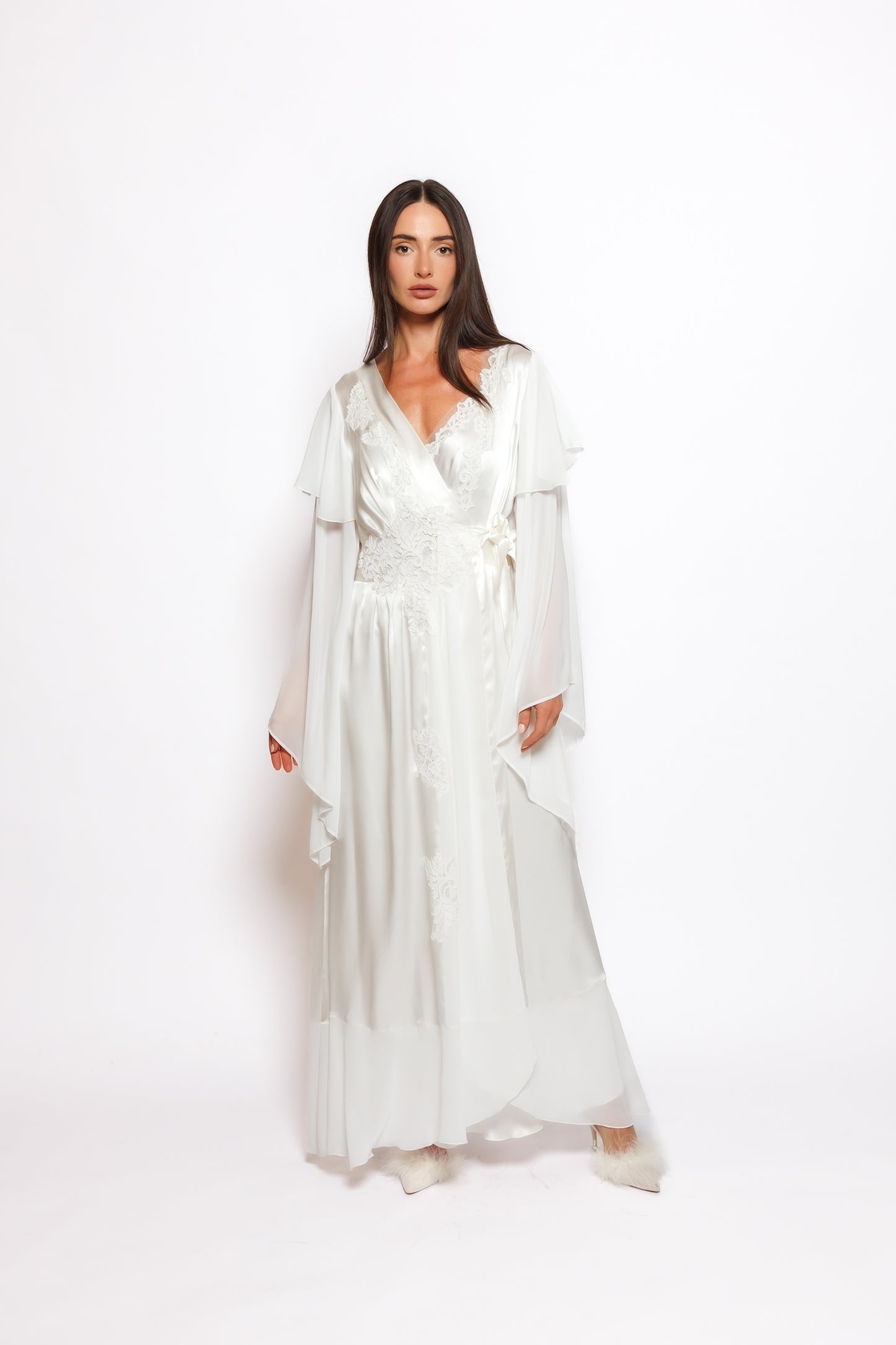 SILK NIGHTY AND ROBE