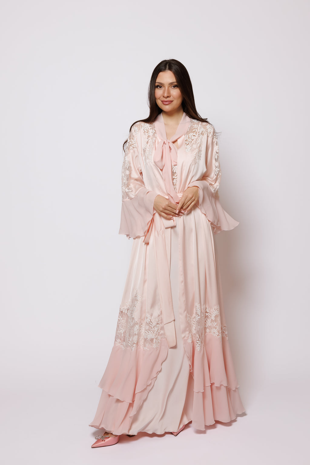 SET SILK PEACH COLOR