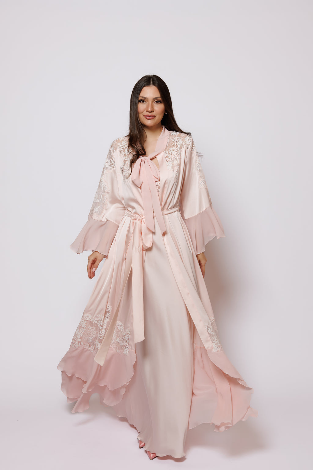 SET SILK PEACH COLOR