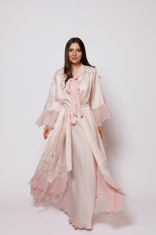 SET SILK PEACH COLOR