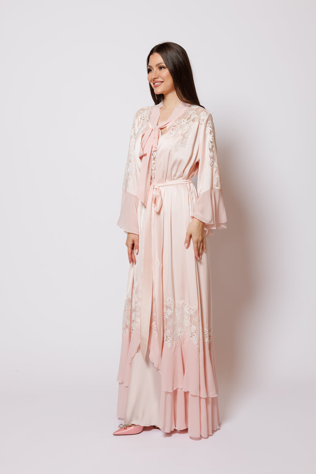 SET SILK PEACH COLOR