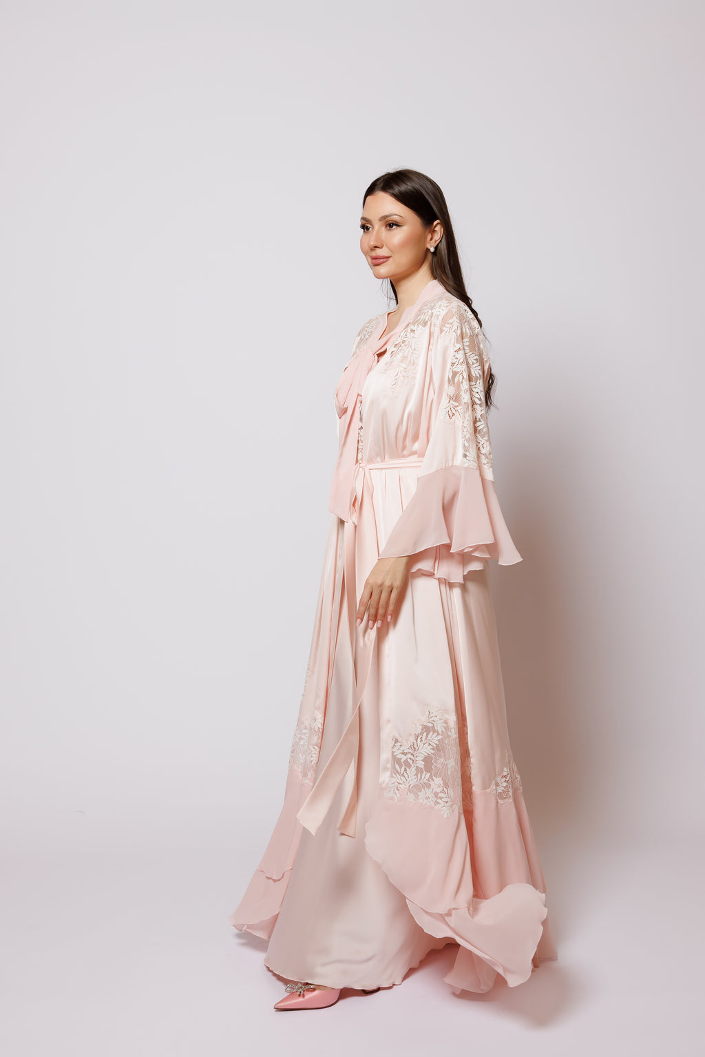 SET SILK PEACH COLOR