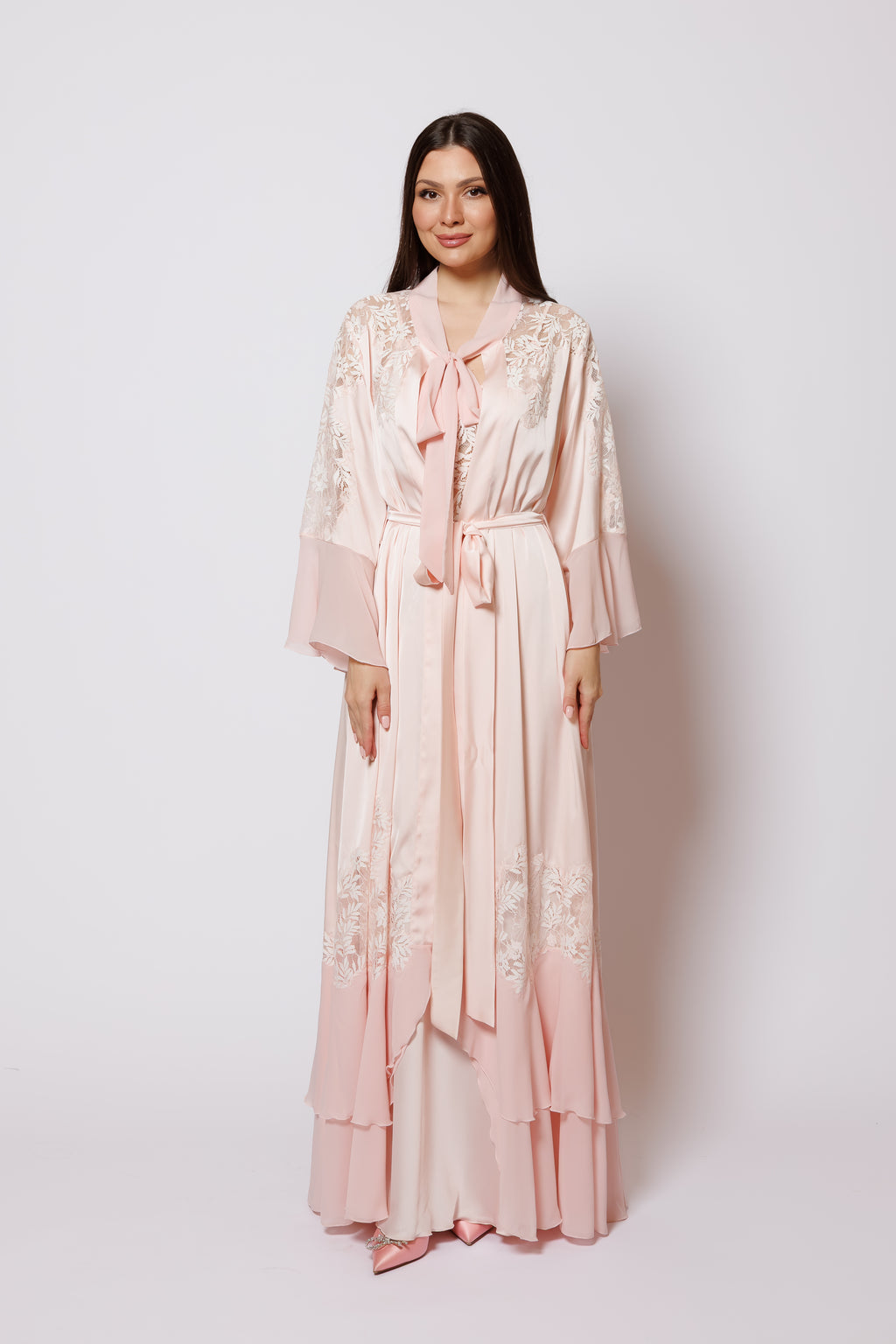 SET SILK PEACH COLOR