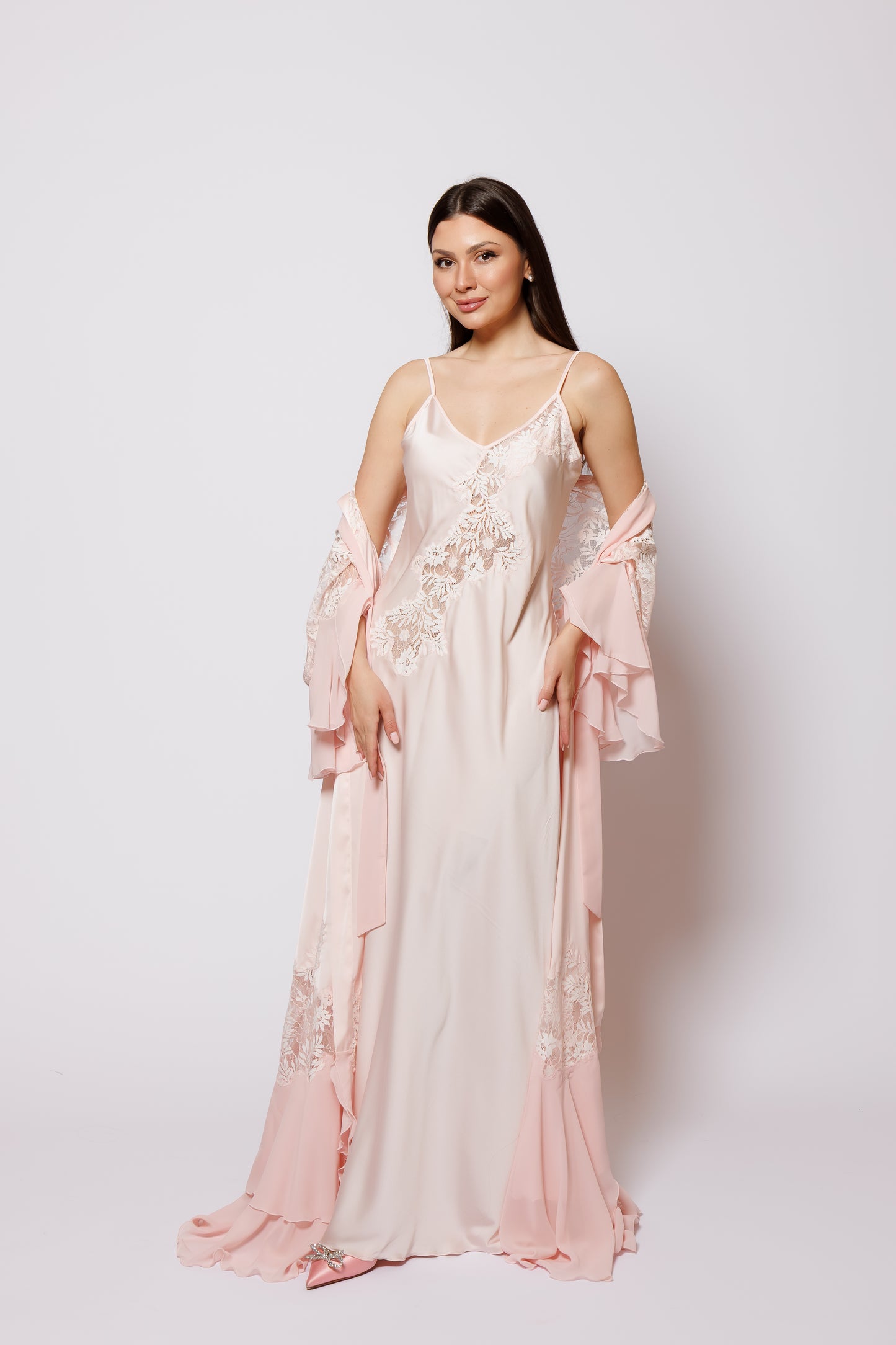 SET SILK PEACH COLOR
