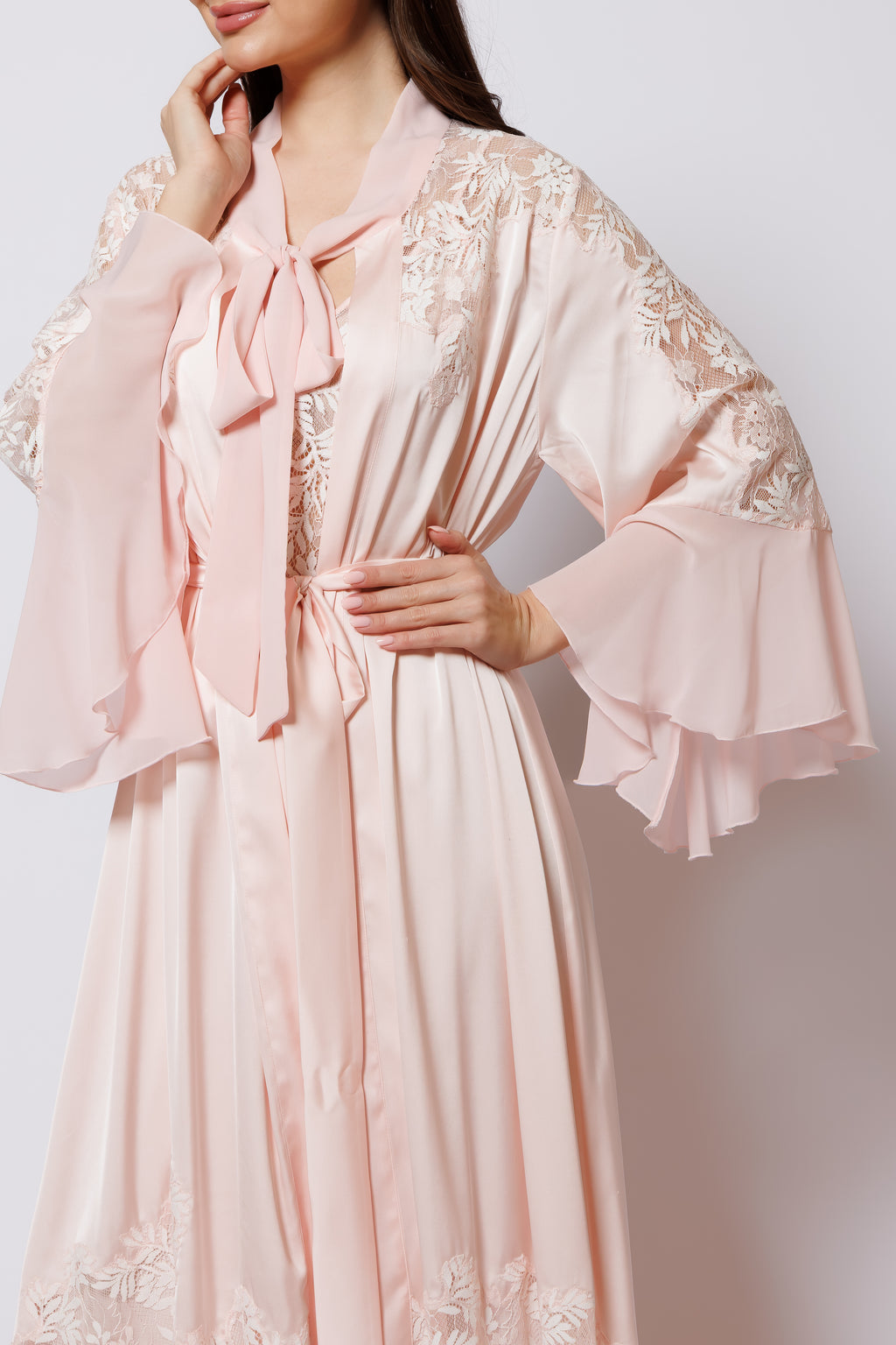 SET SILK PEACH COLOR