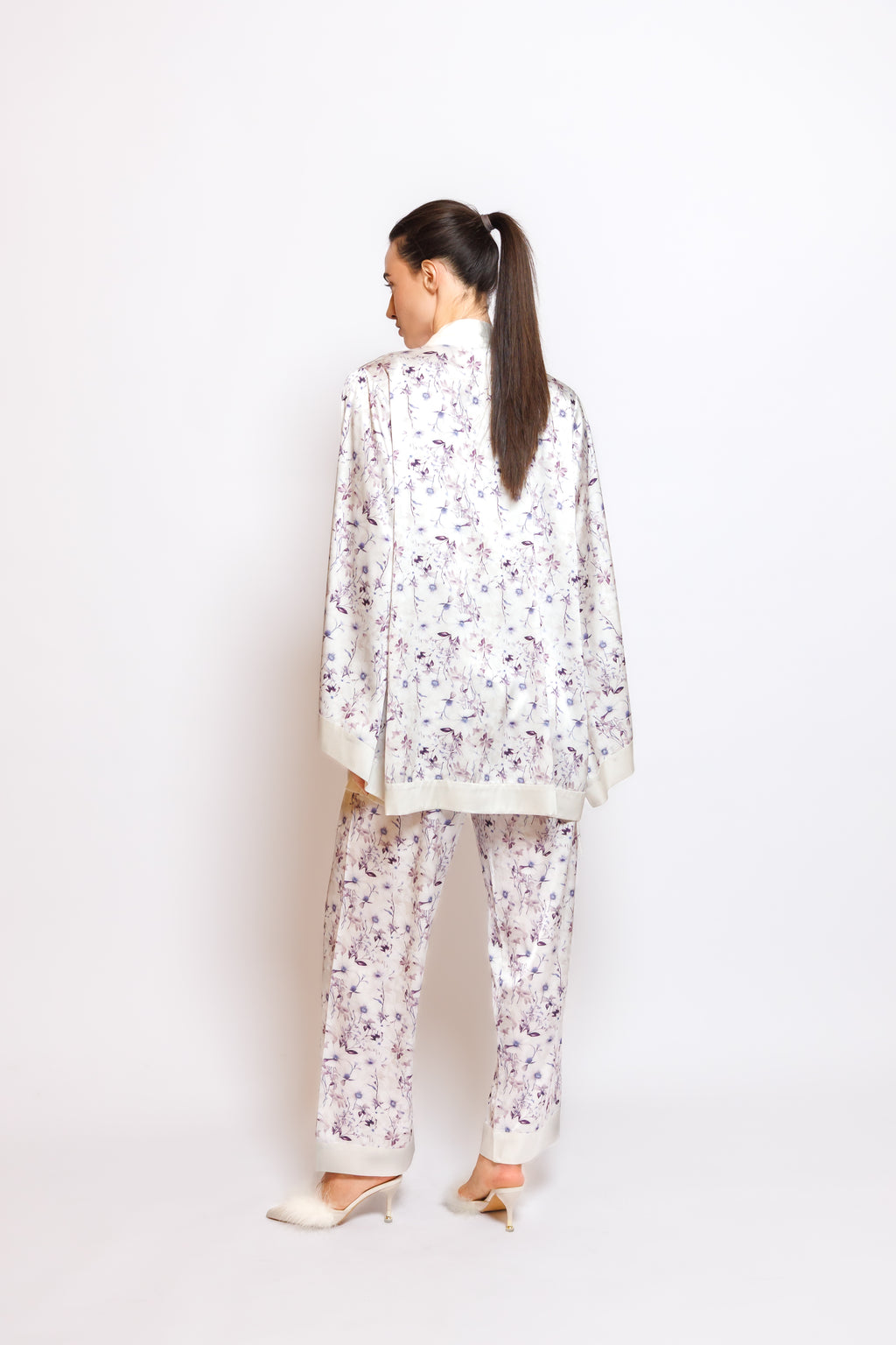 SILK PRINTED PYJAMA SET