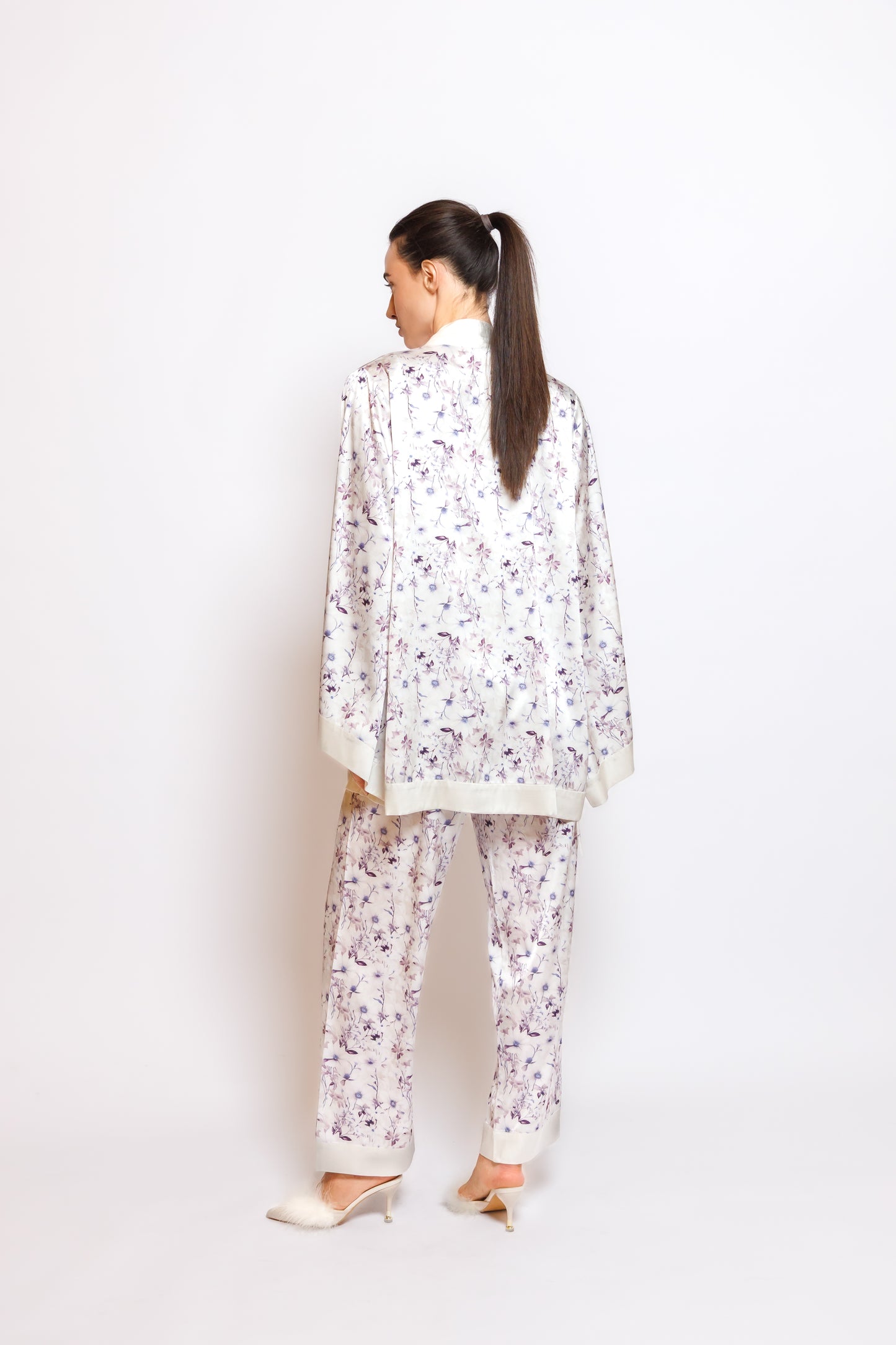 SILK PRINTED PYJAMA SET