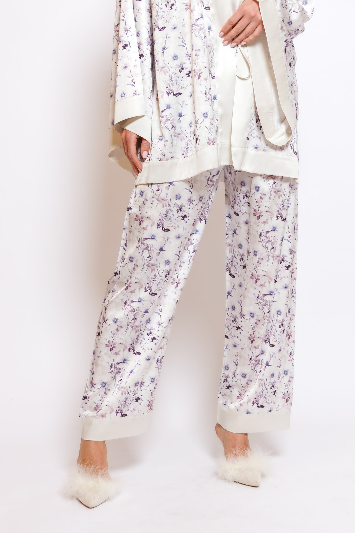 SILK PRINTED PYJAMA SET