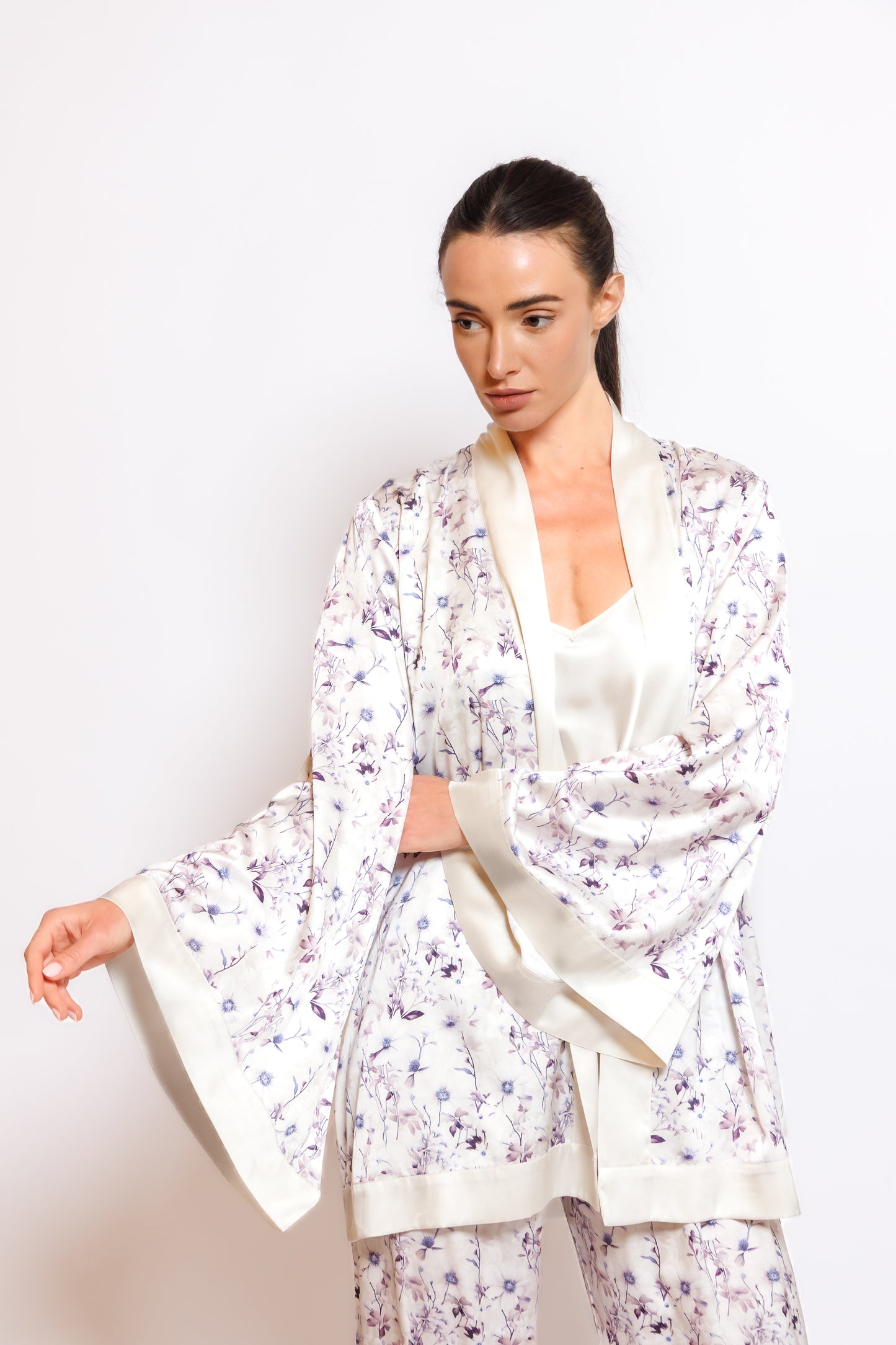 SILK PRINTED PYJAMA SET