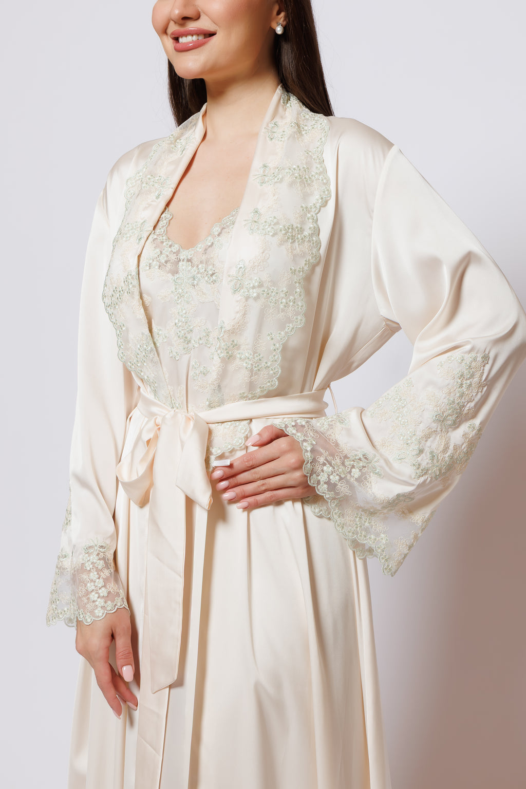 PURE SILK NIGHTY AND ROBE
