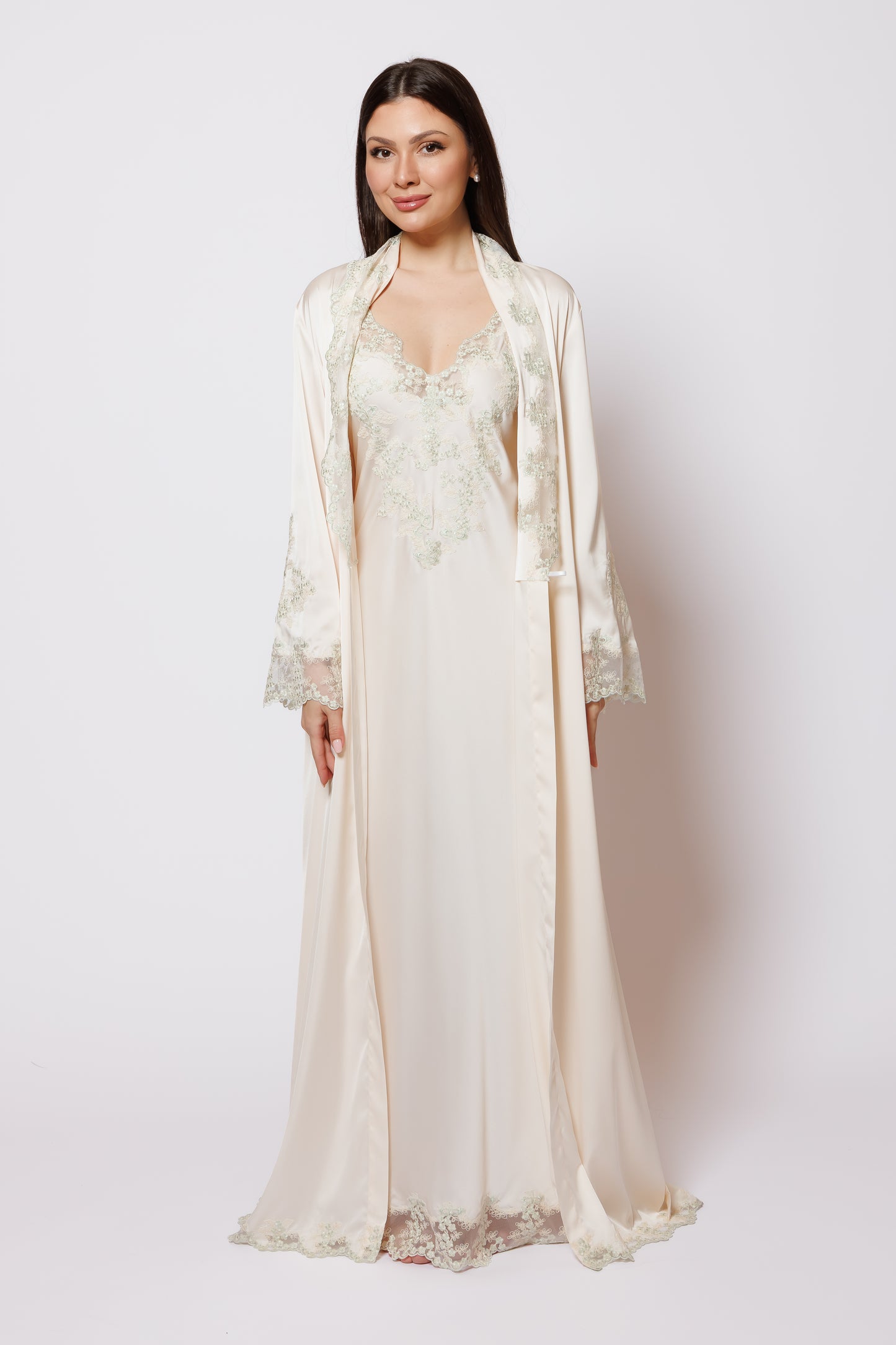 PURE SILK NIGHTY AND ROBE