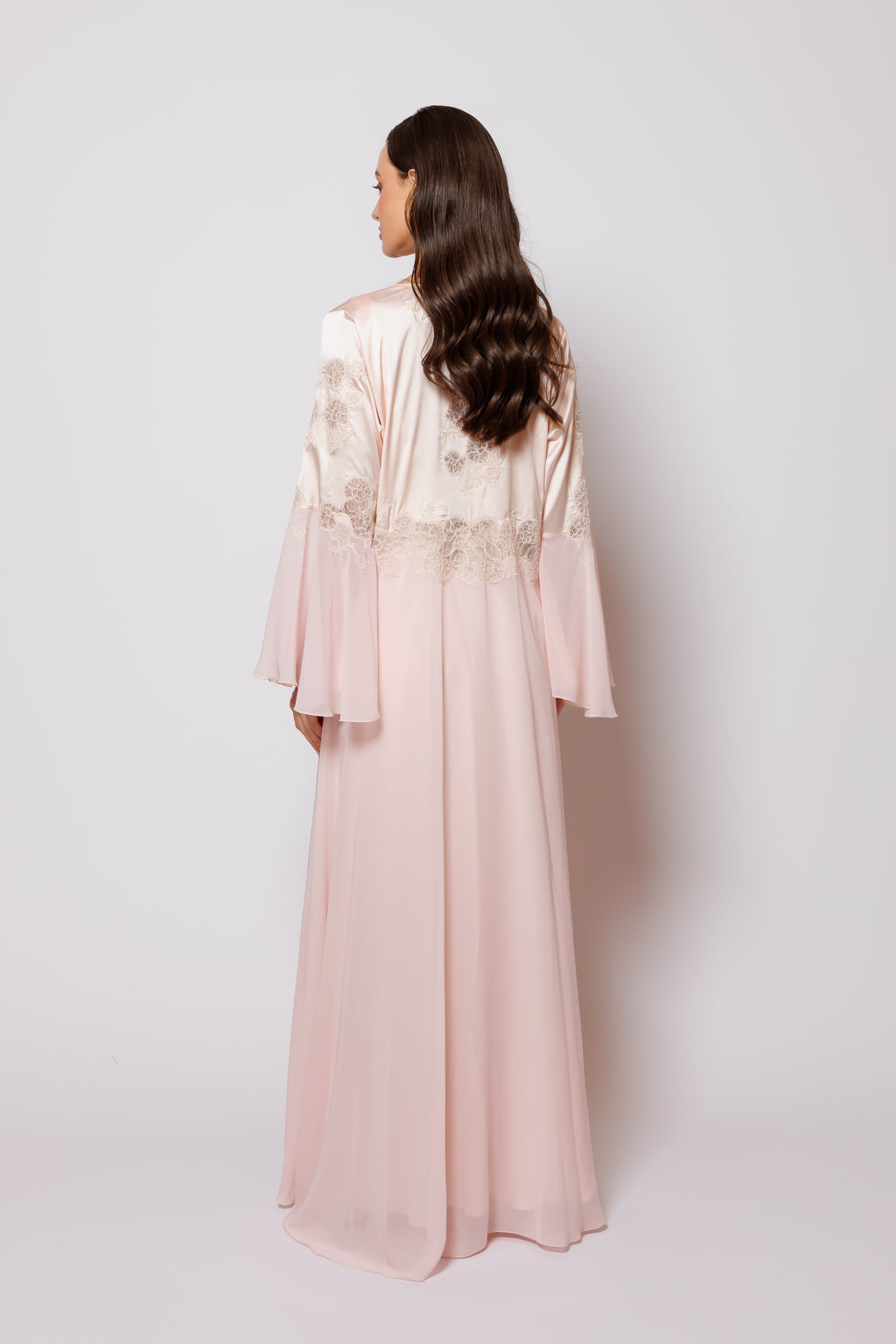 SILK AND CHIFFON NIGHTY AND ROBE
