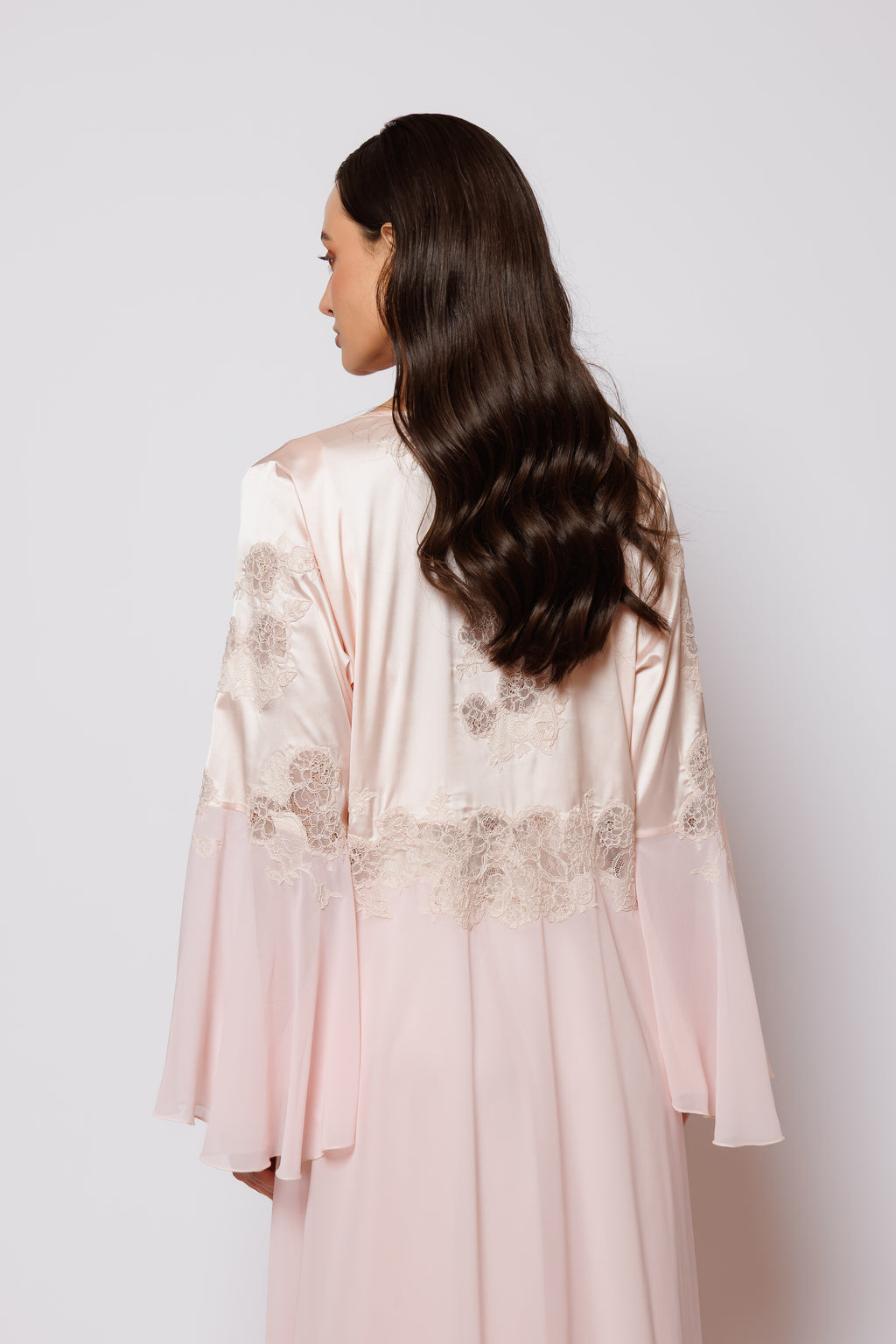 SILK AND CHIFFON NIGHTY AND ROBE
