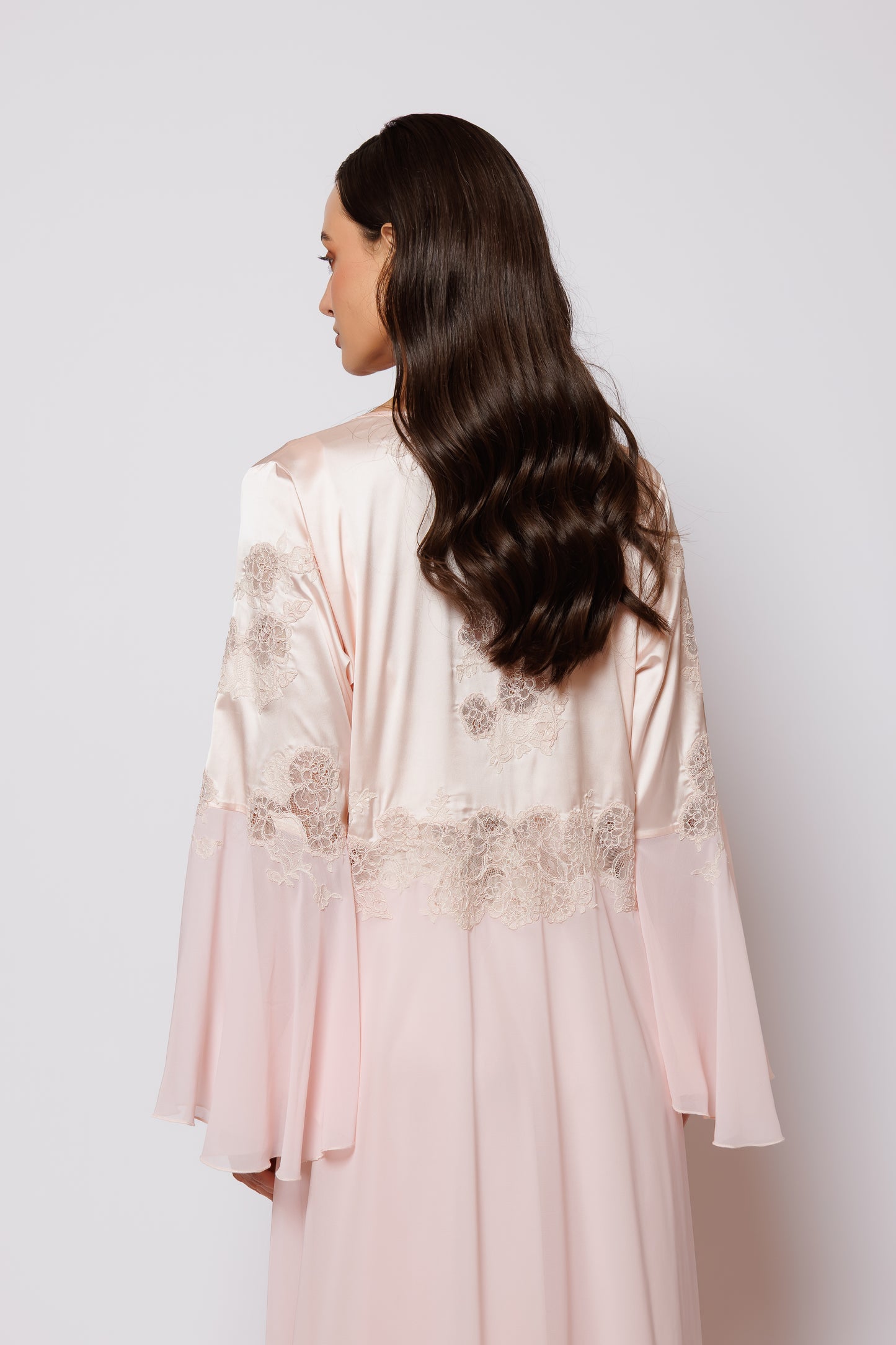 SILK AND CHIFFON NIGHTY AND ROBE
