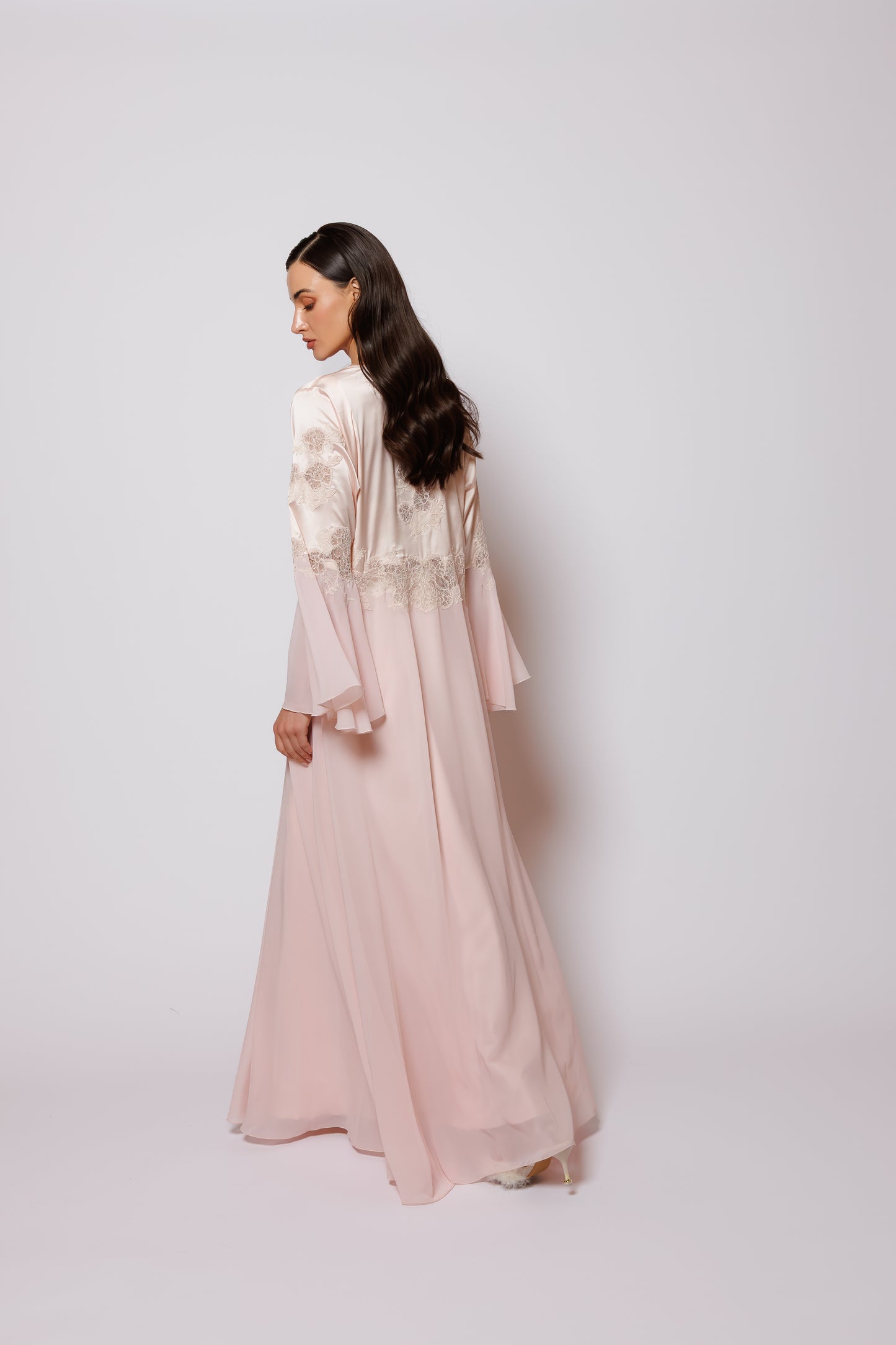 SILK AND CHIFFON NIGHTY AND ROBE