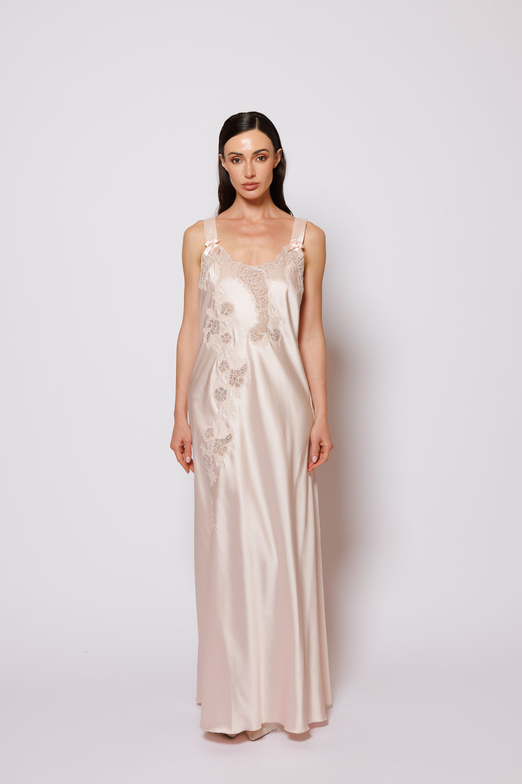 SILK AND CHIFFON NIGHTY AND ROBE