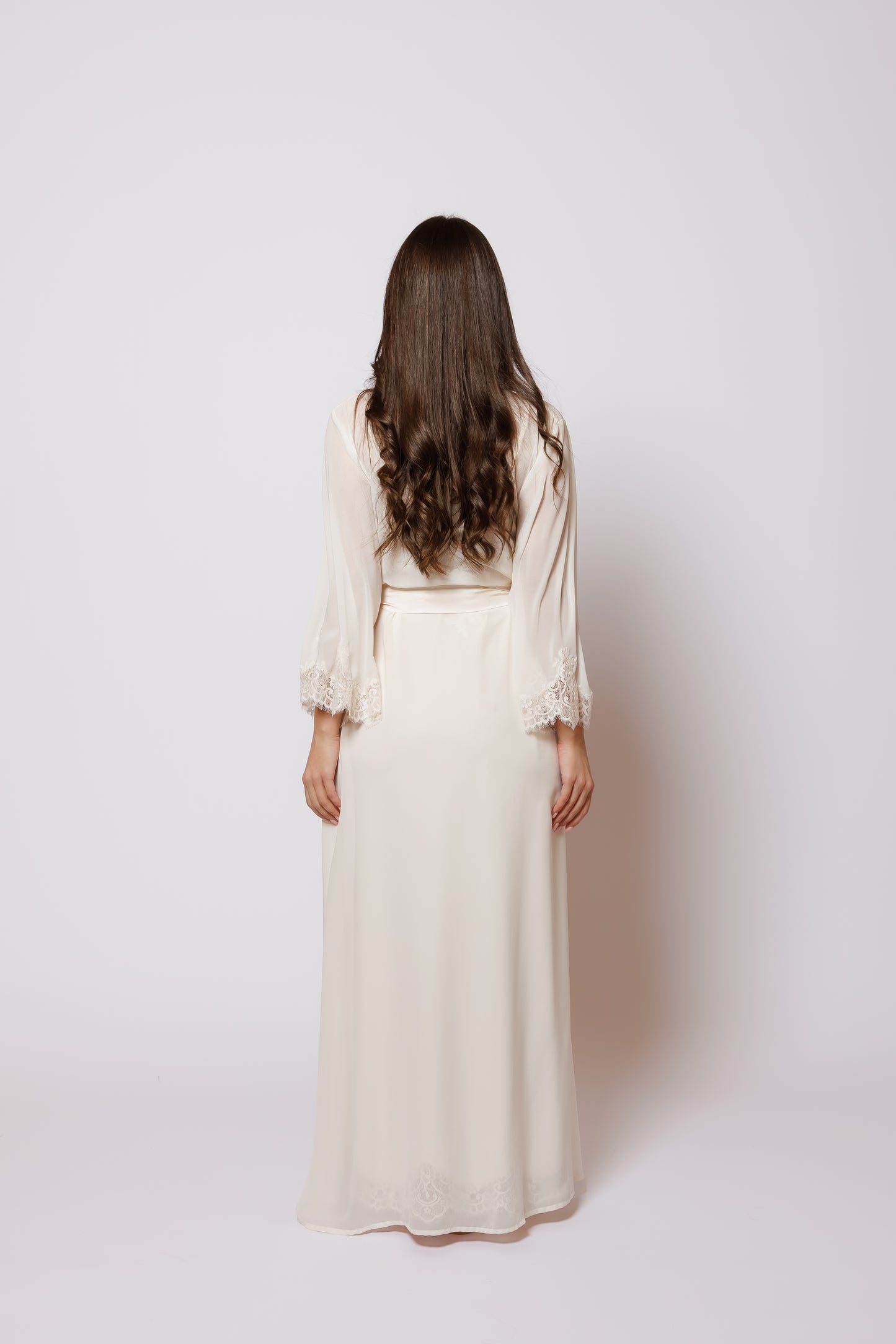 SILK NIGHTY AND ROBE SET