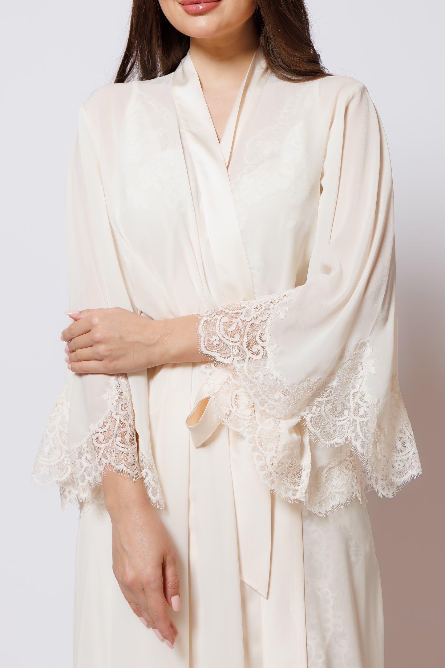 SILK NIGHTY AND ROBE SET