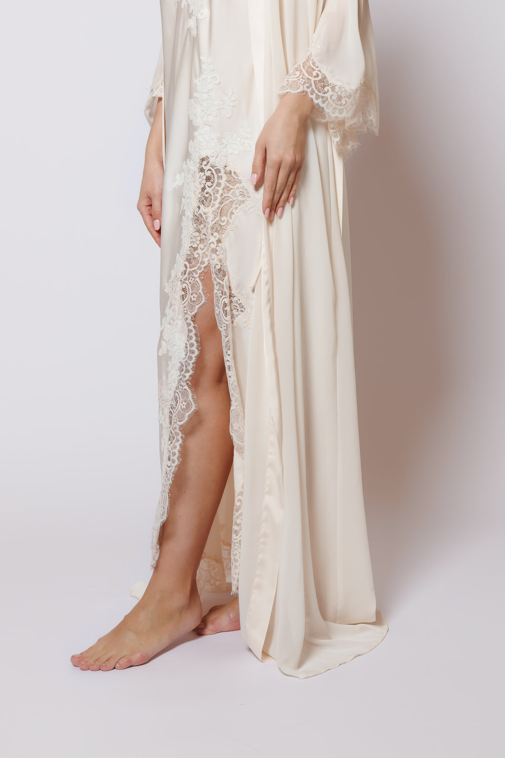 SILK NIGHTY AND ROBE SET