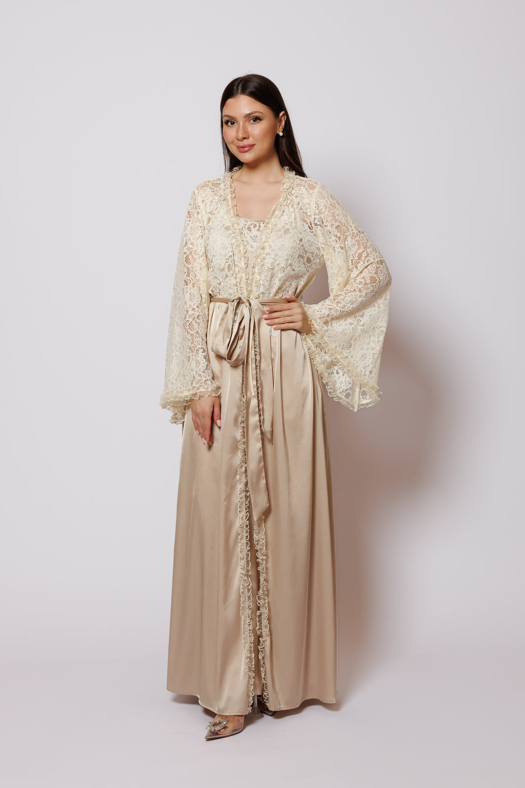 set silk of beige