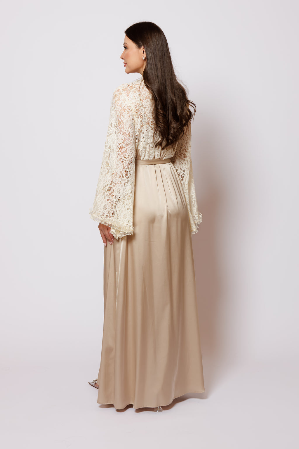 set silk of beige