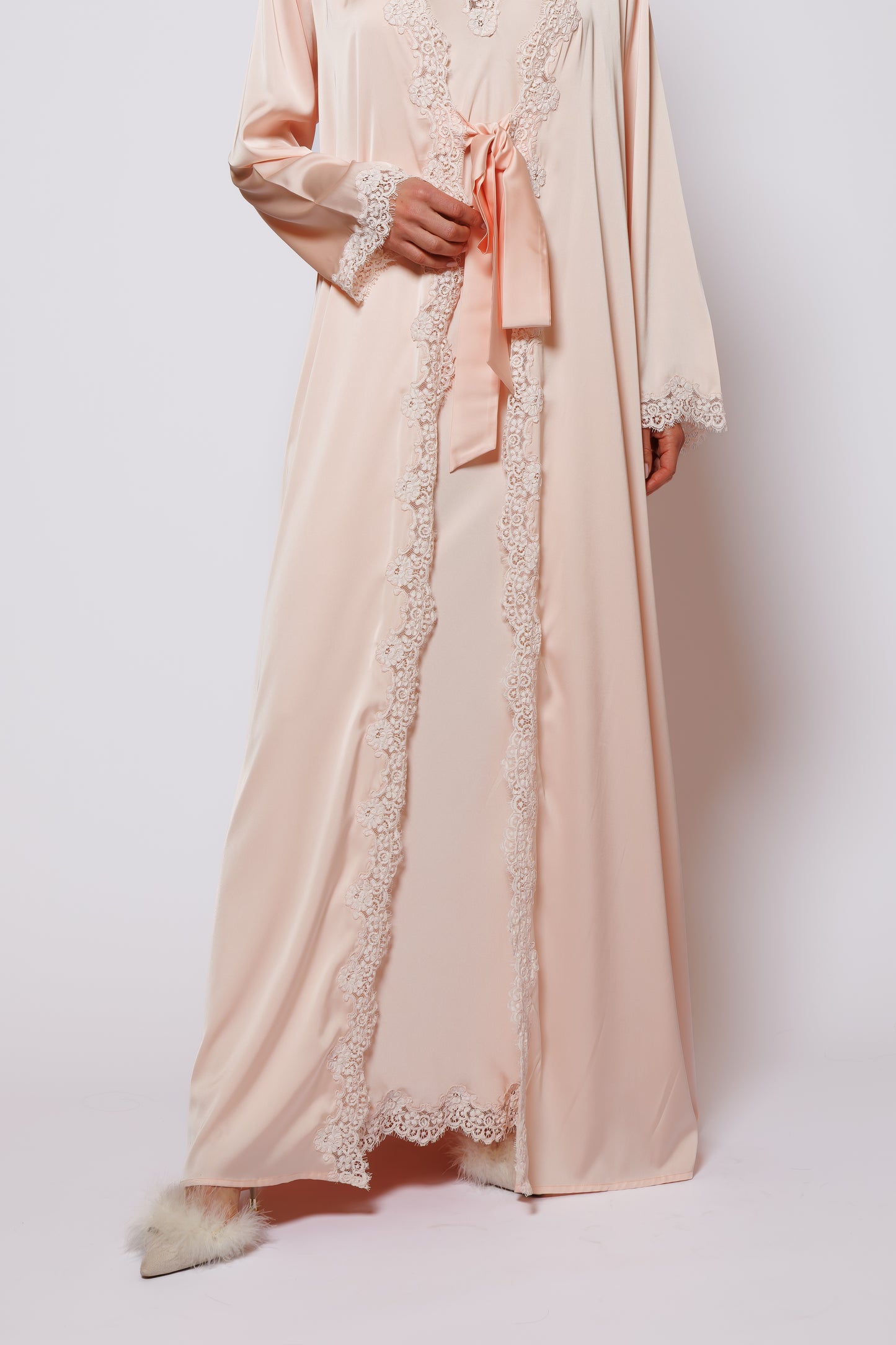 Silk nighty and robe