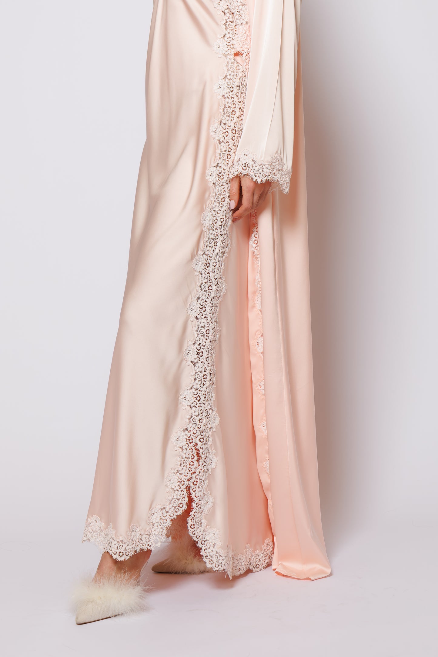Silk nighty and robe