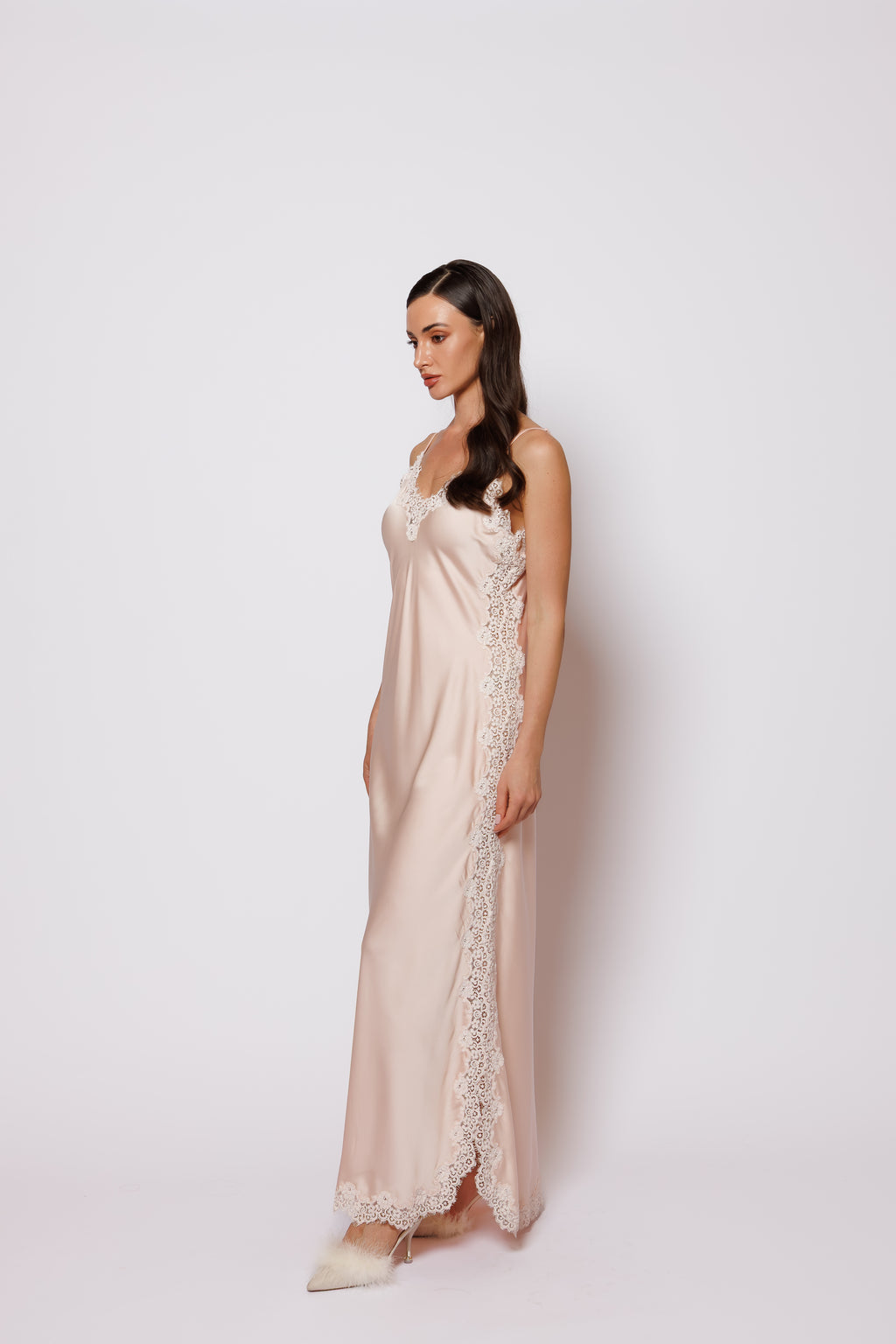 Silk nighty and robe