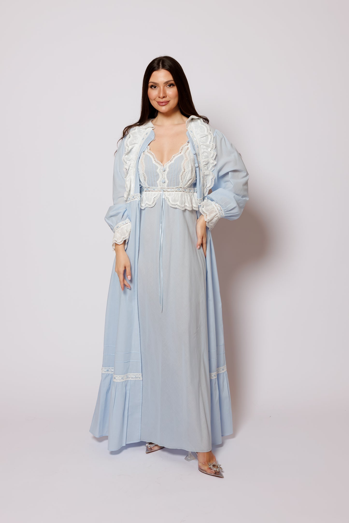 set cotton blue