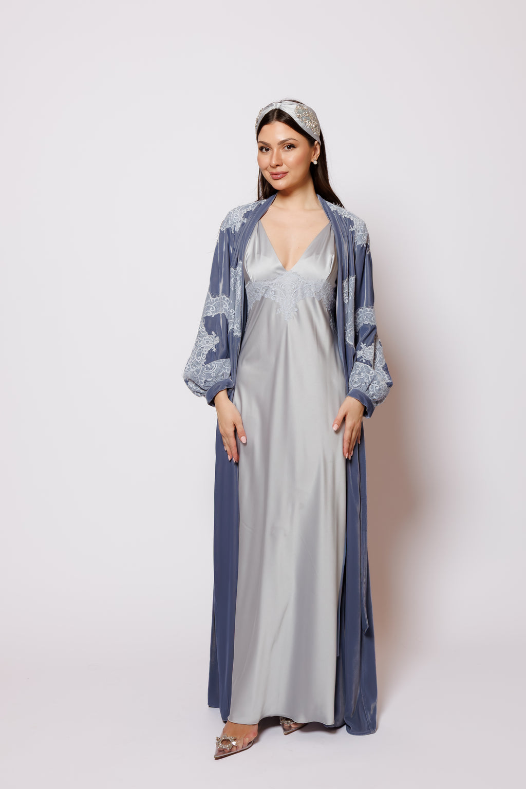set nightgown velvet