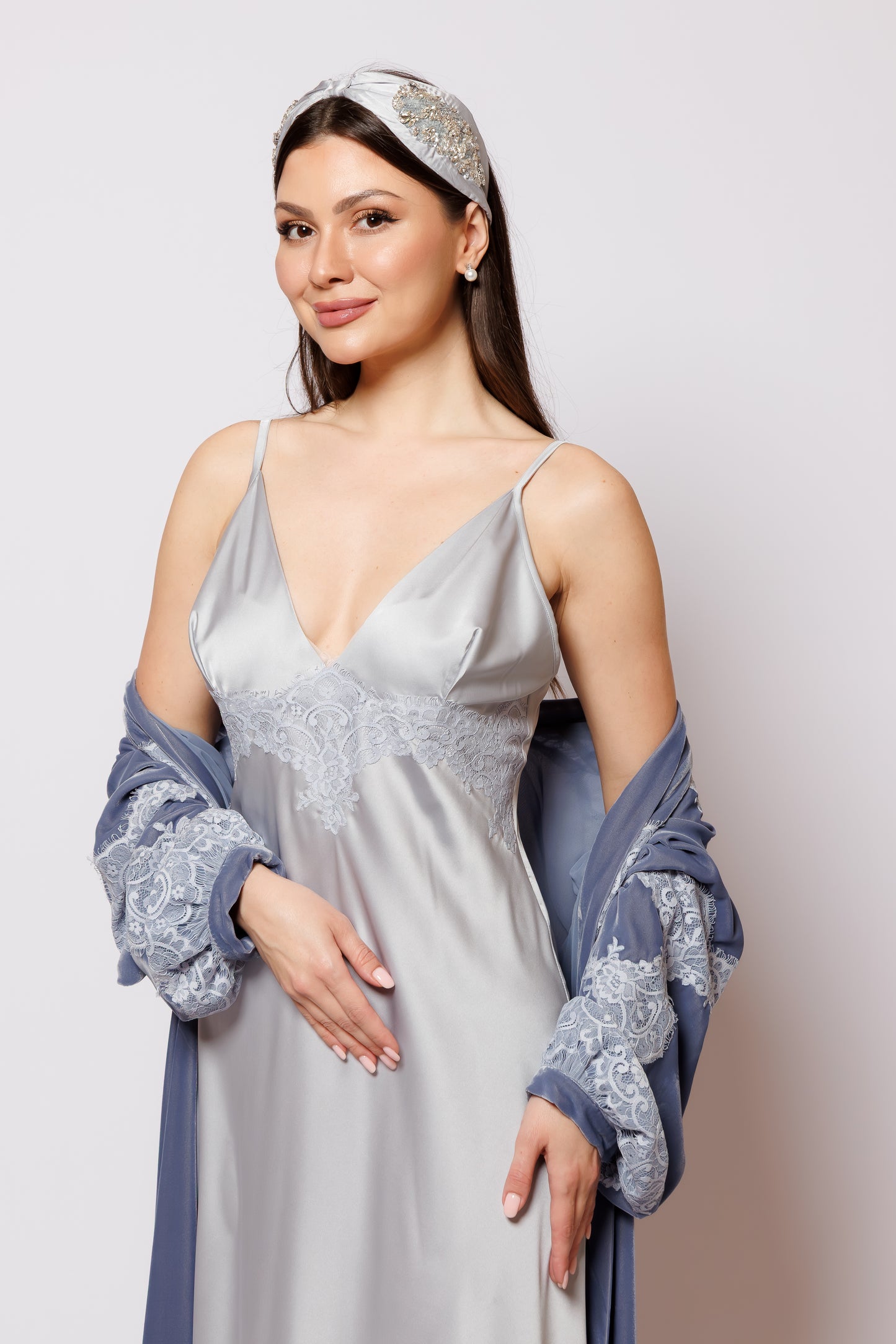 set nightgown velvet