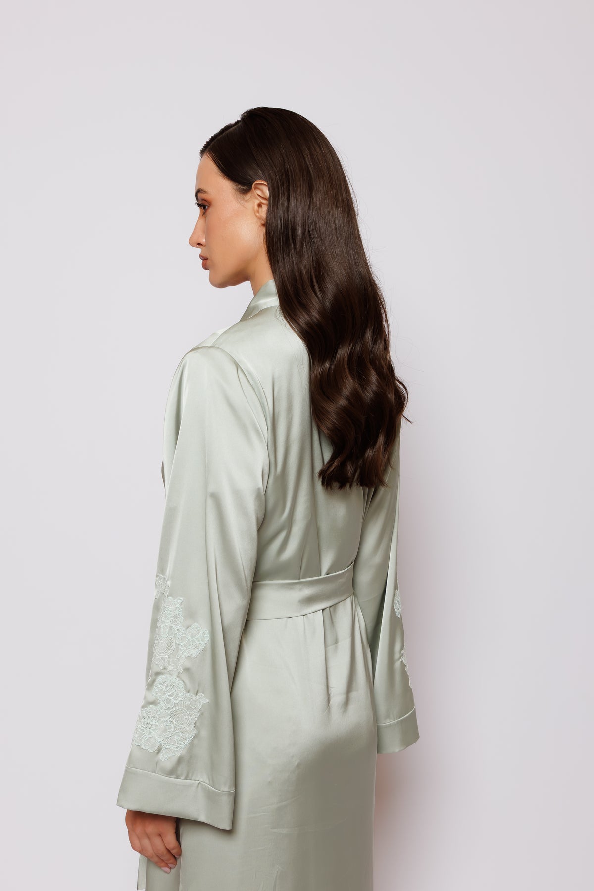 set of silk green color 26005