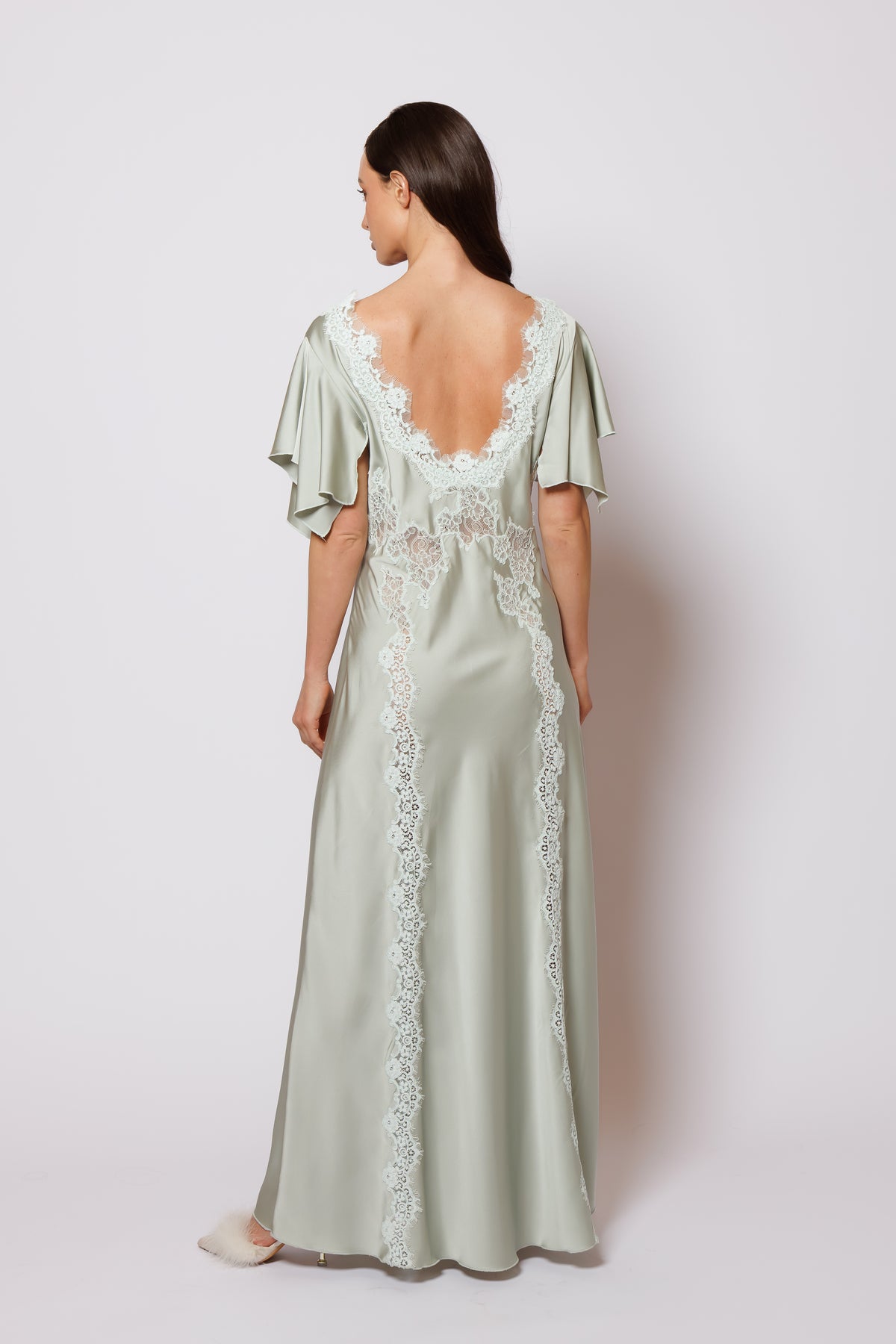 set of silk green color 26005