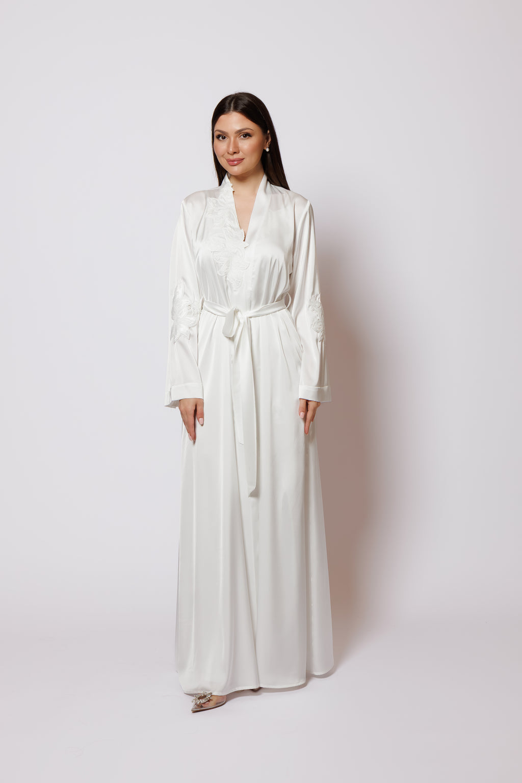 Silk nighty and robe