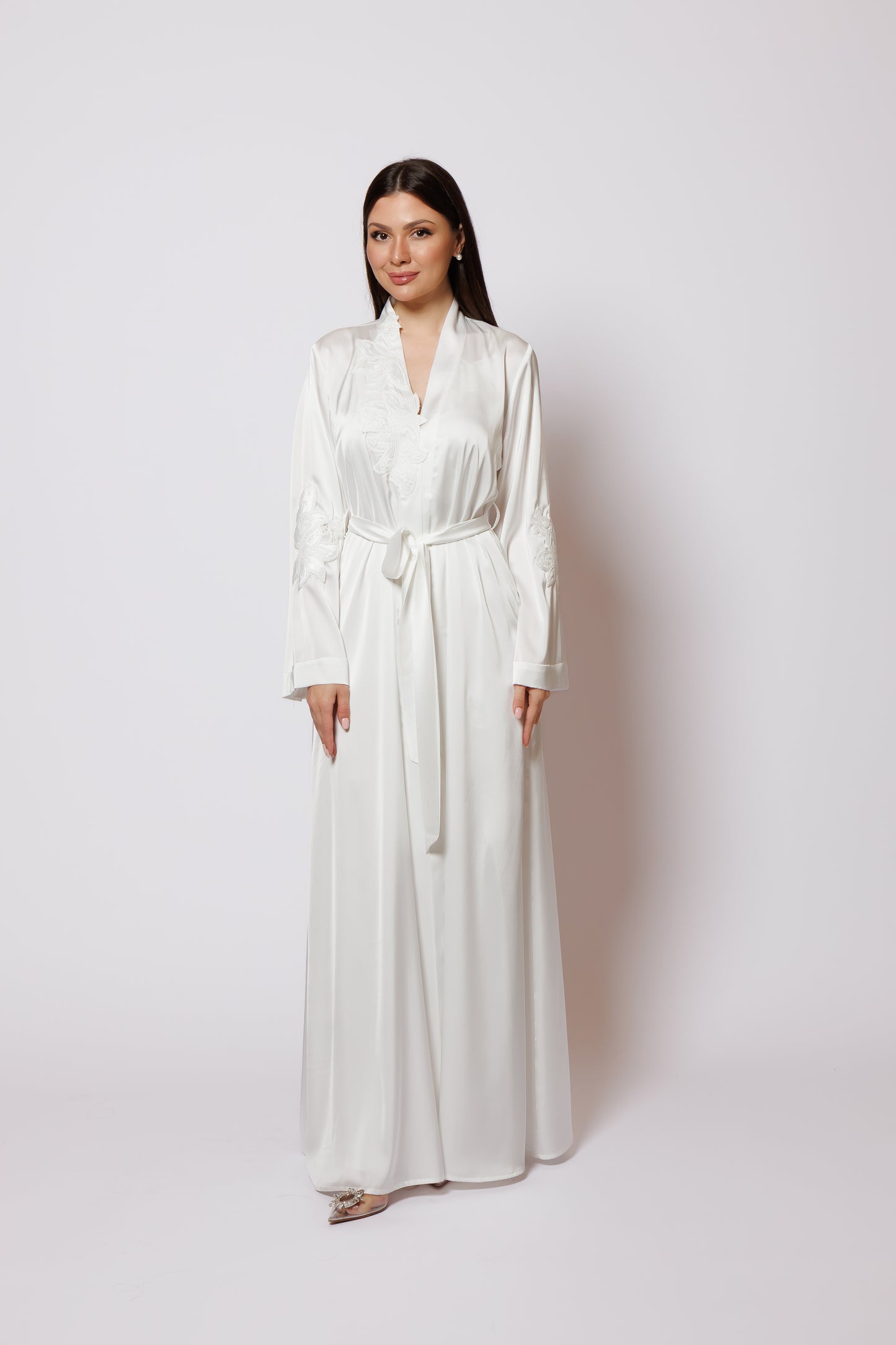 Silk nighty and robe