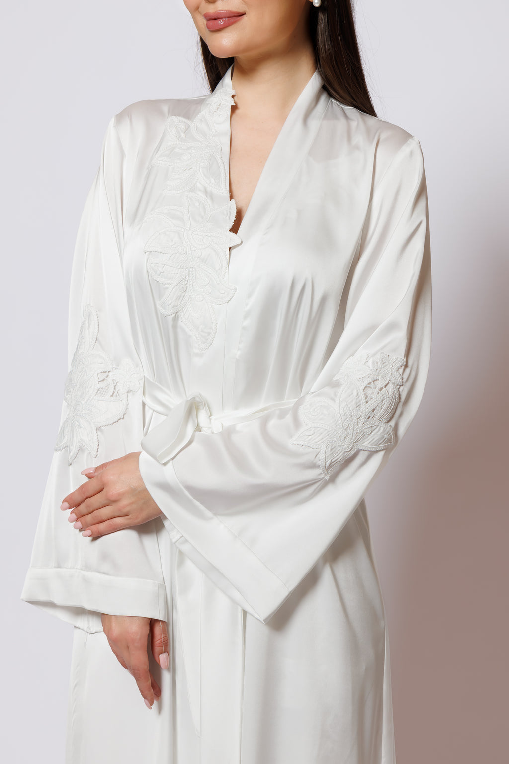 Silk nighty and robe