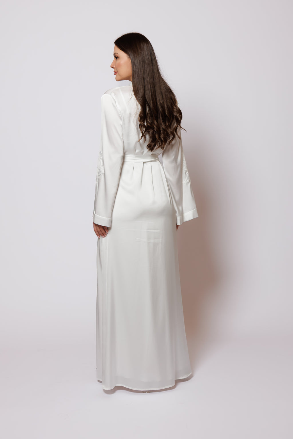 Silk nighty and robe
