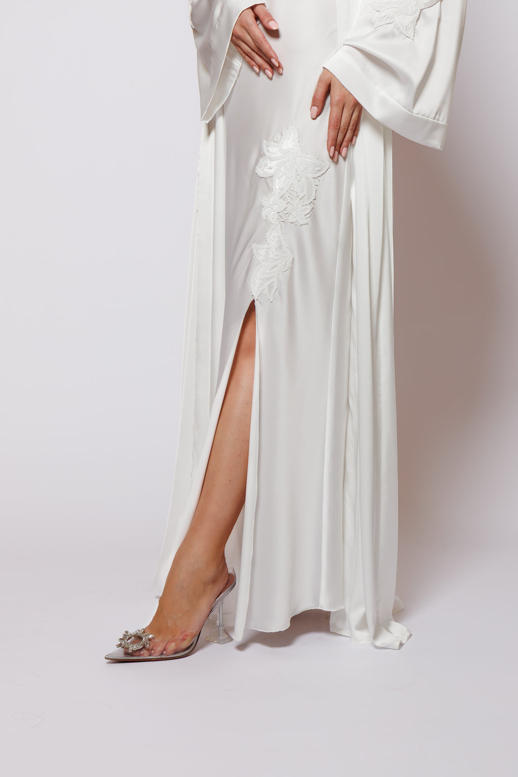 Silk nighty and robe