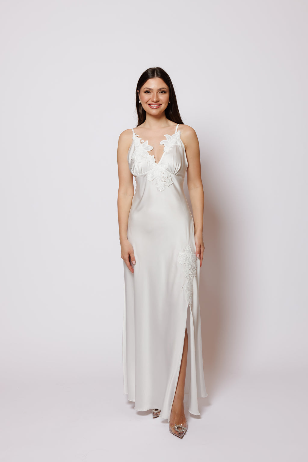 Silk nighty and robe