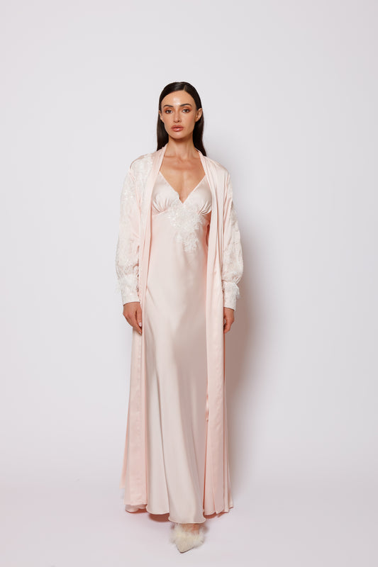 SILK NIGHTY AND ROBE