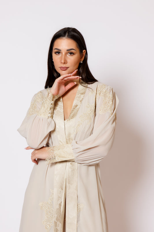 silk nighty and robe 26020