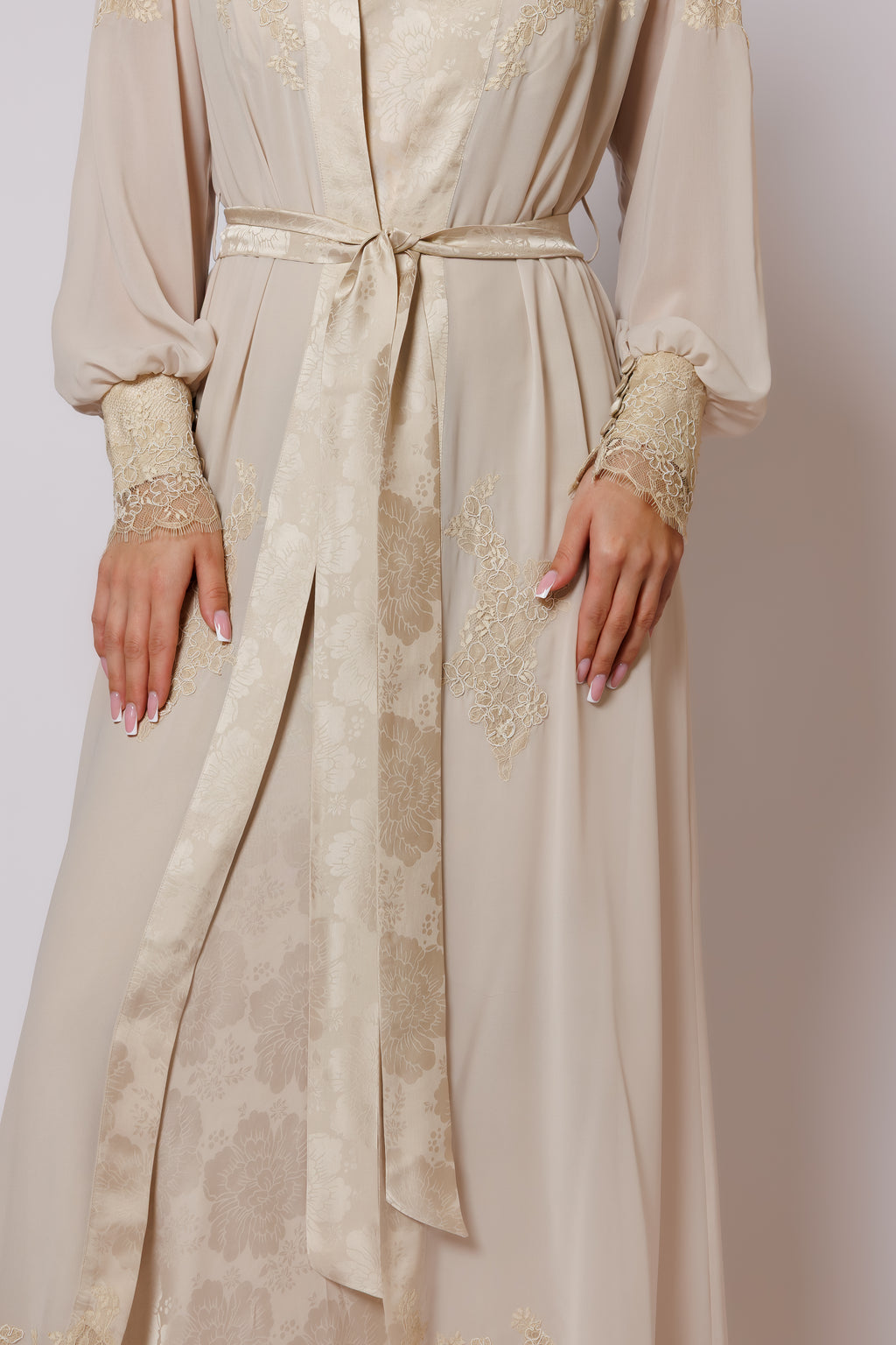 silk nighty and robe 26020