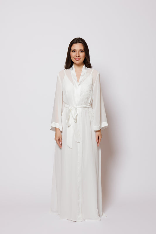 SILK NIGHTY AND ROBE