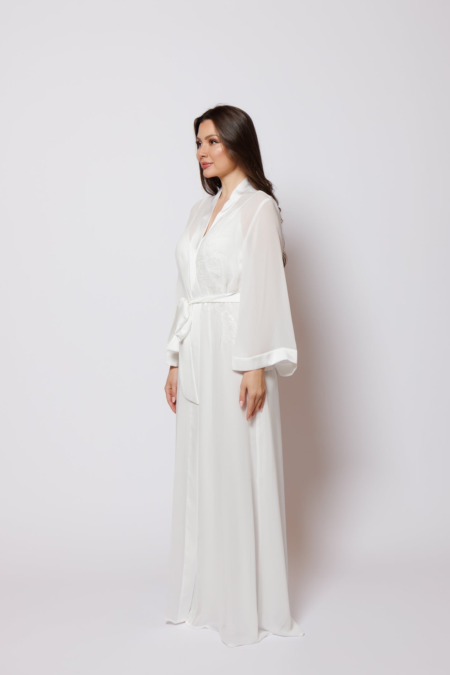 SILK NIGHTY AND ROBE