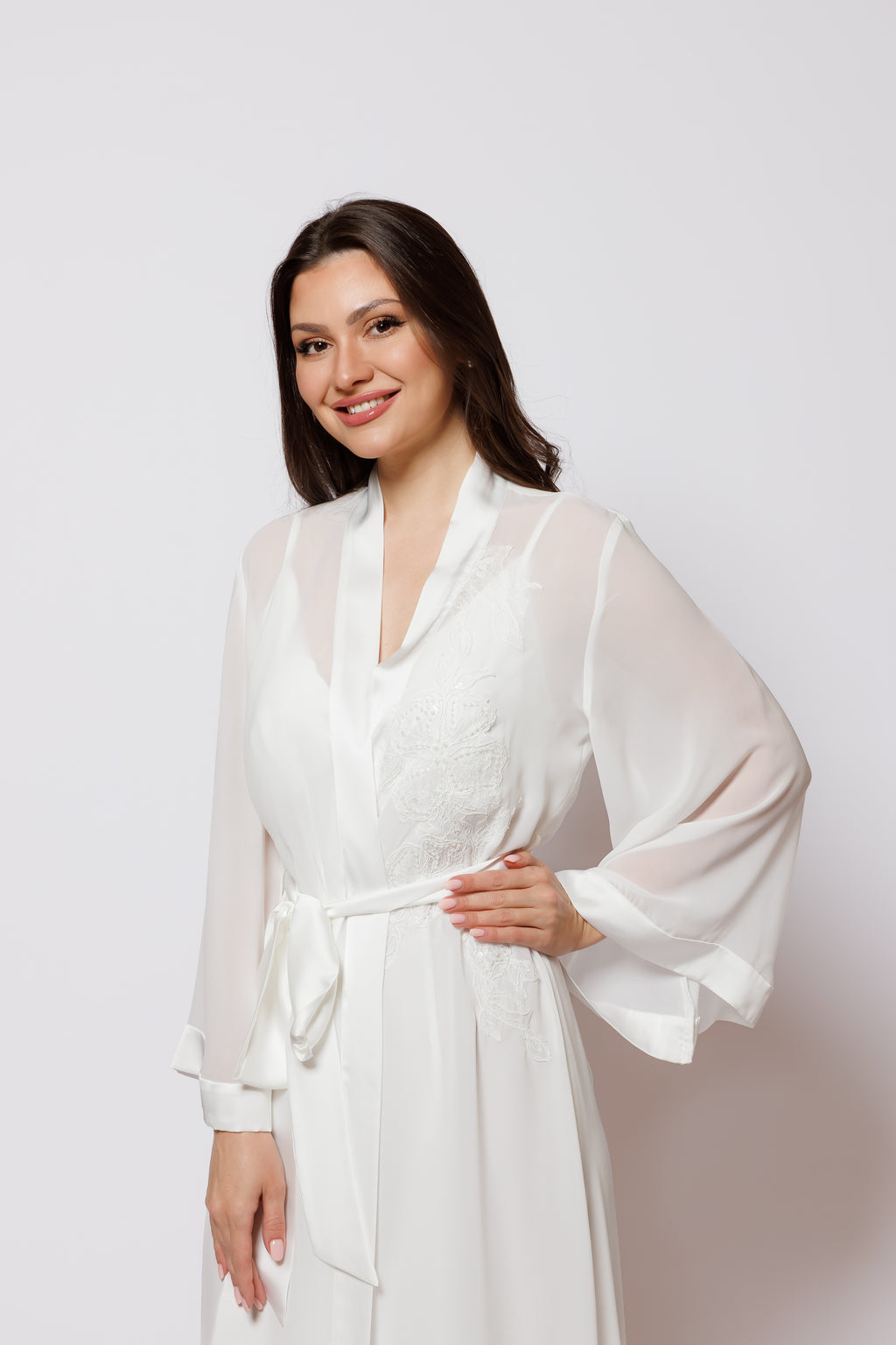 SILK NIGHTY AND ROBE