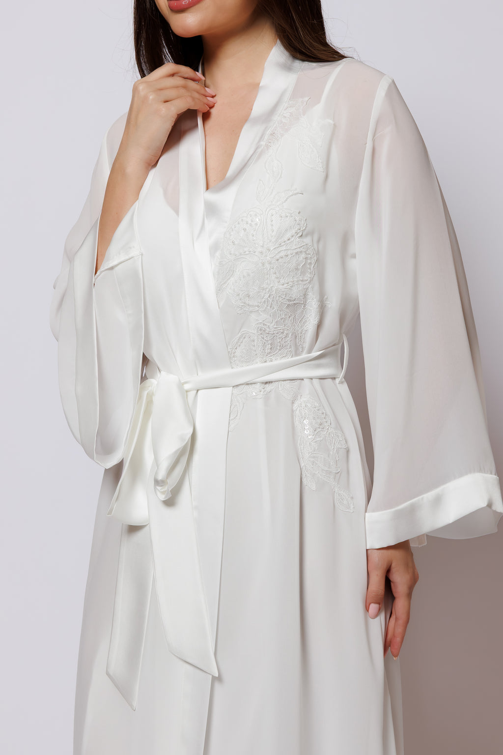 SILK NIGHTY AND ROBE