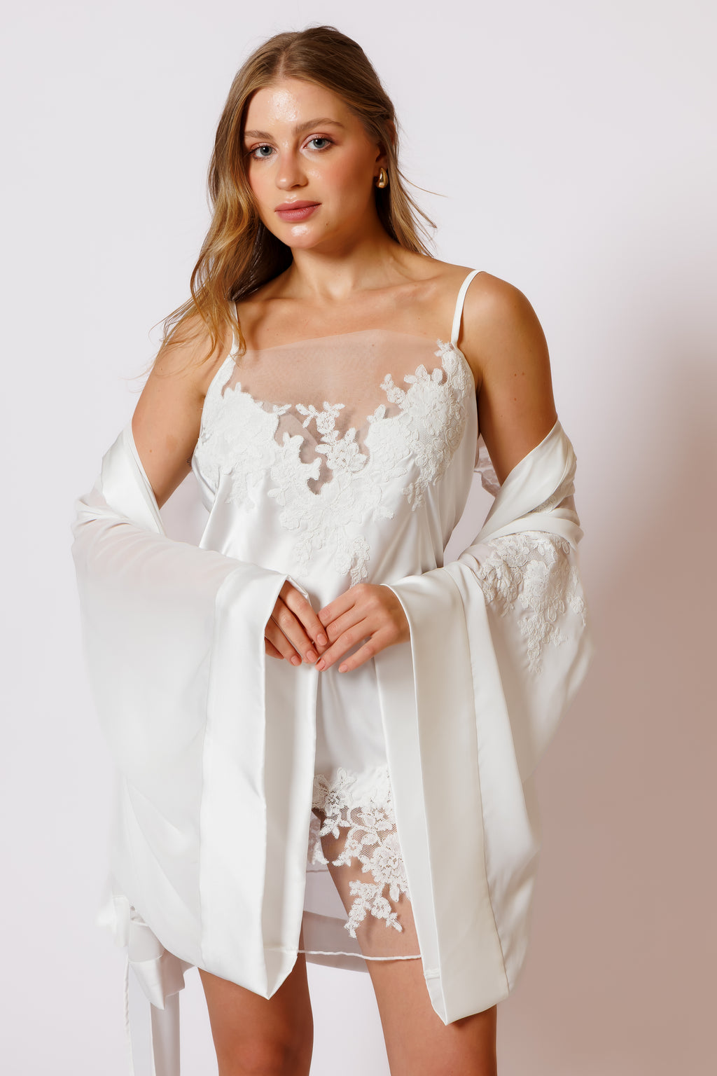 Baby doll with robe 26058