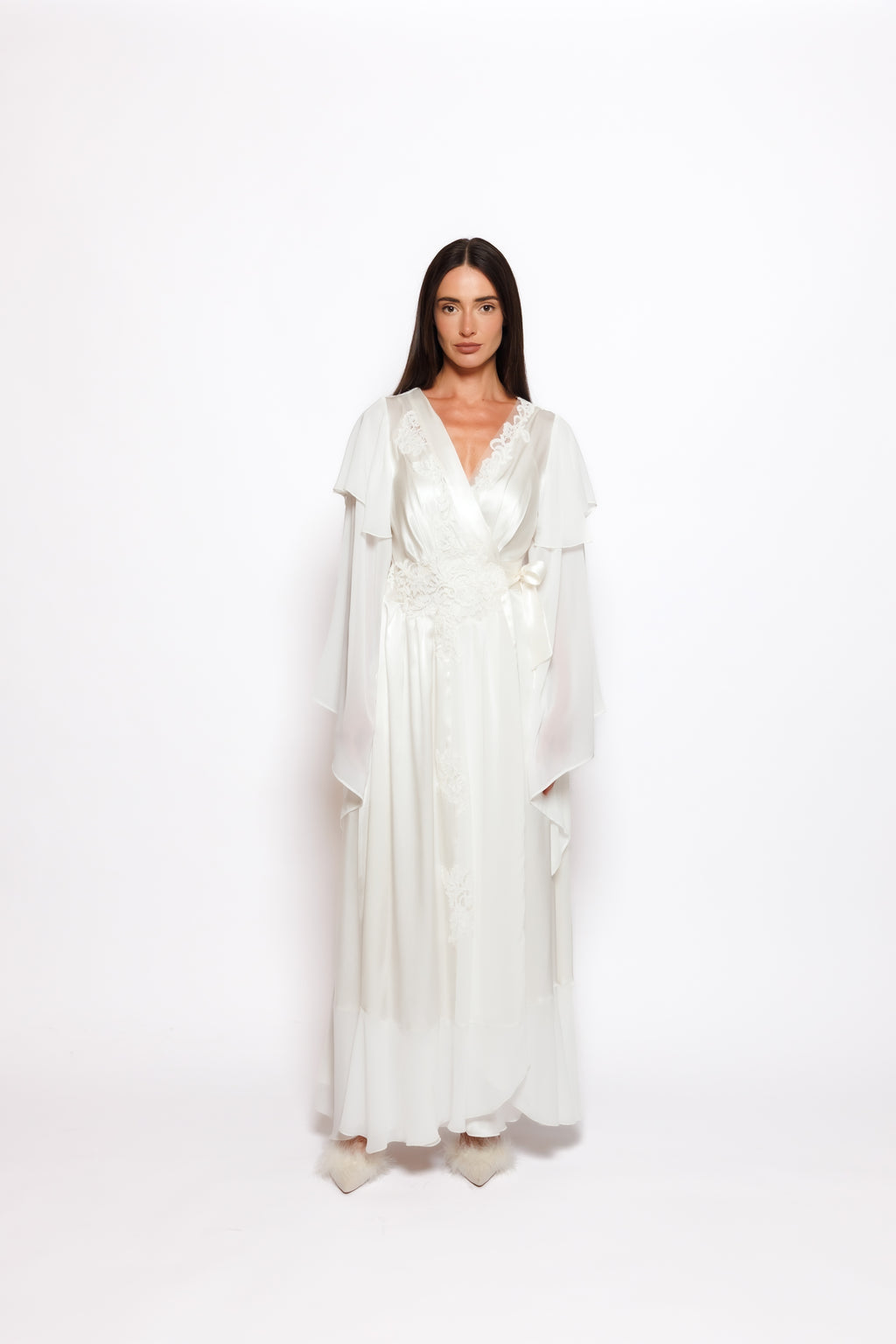 SILK NIGHTY AND ROBE